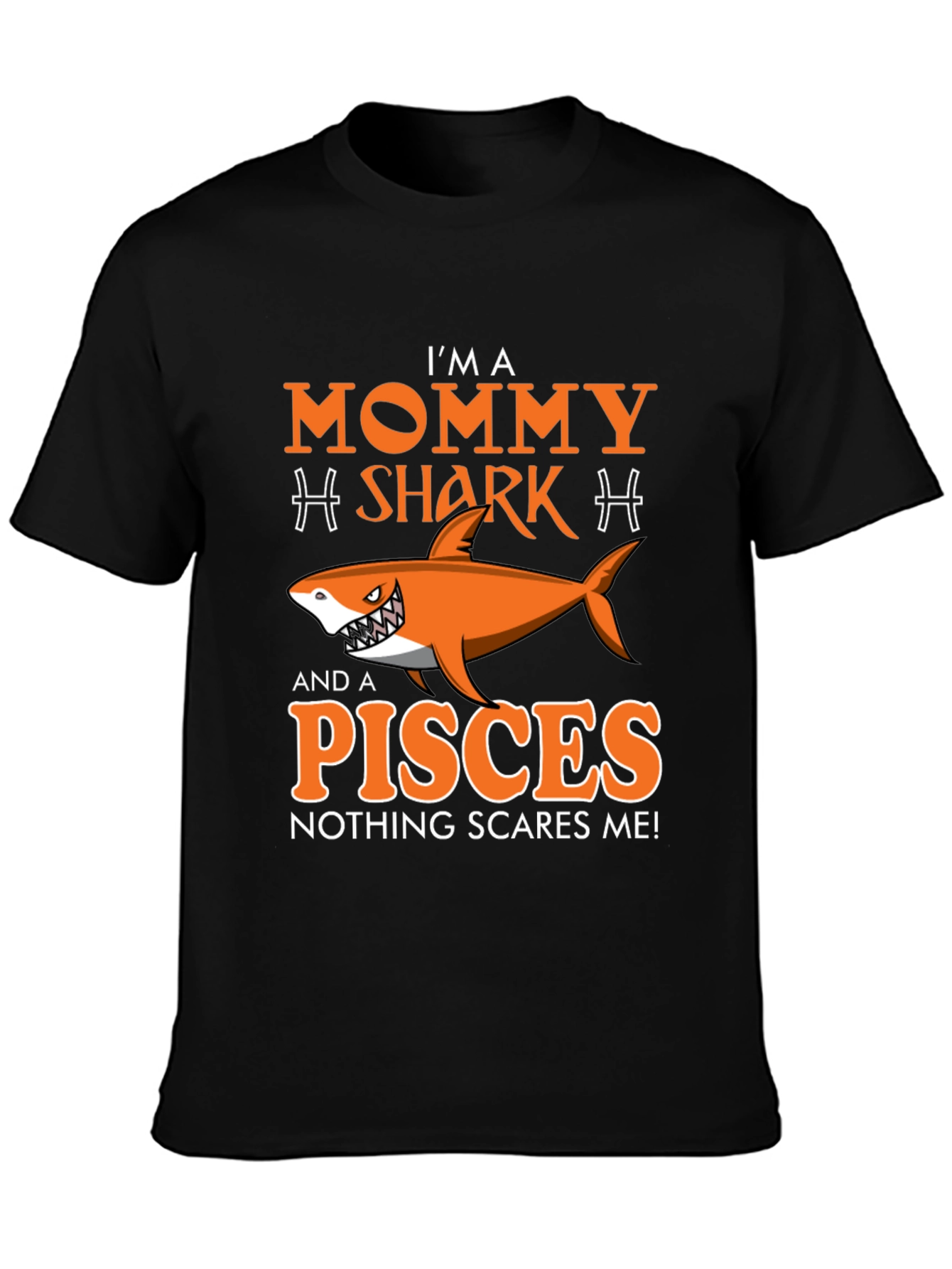 Mommy Shark Pisces Graphic T-Shirt - Zodiac Sign Tee
