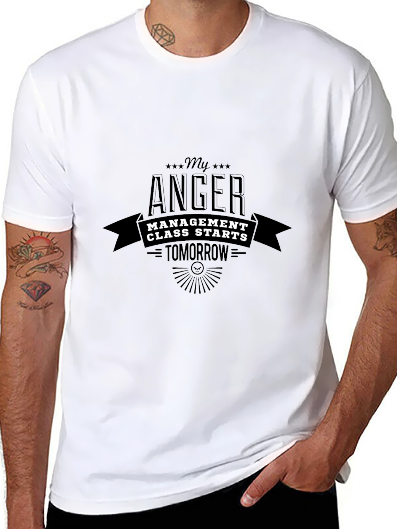 Anger Management Class Funny Graphic Tee