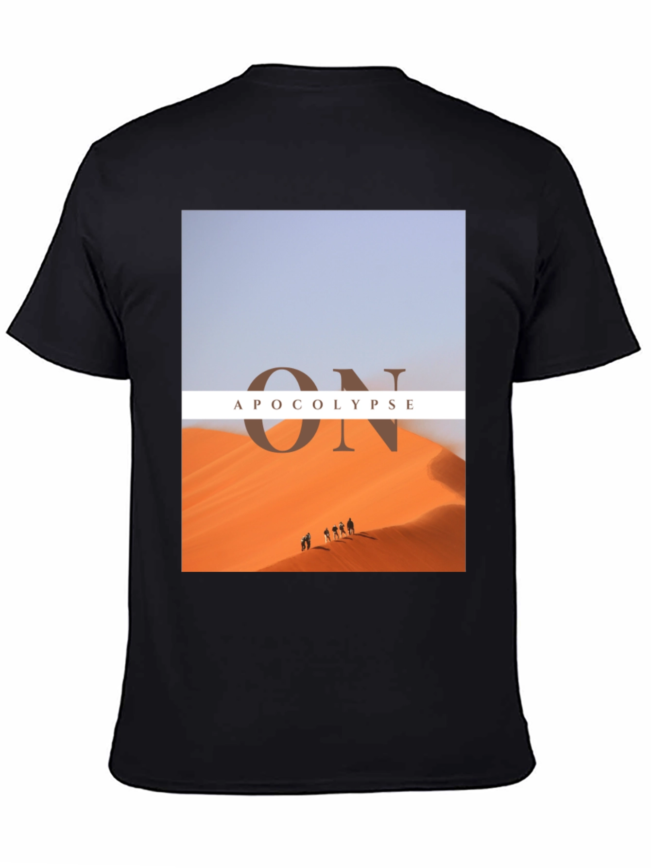 Apocolypse Desert Graphic Print Black Tee