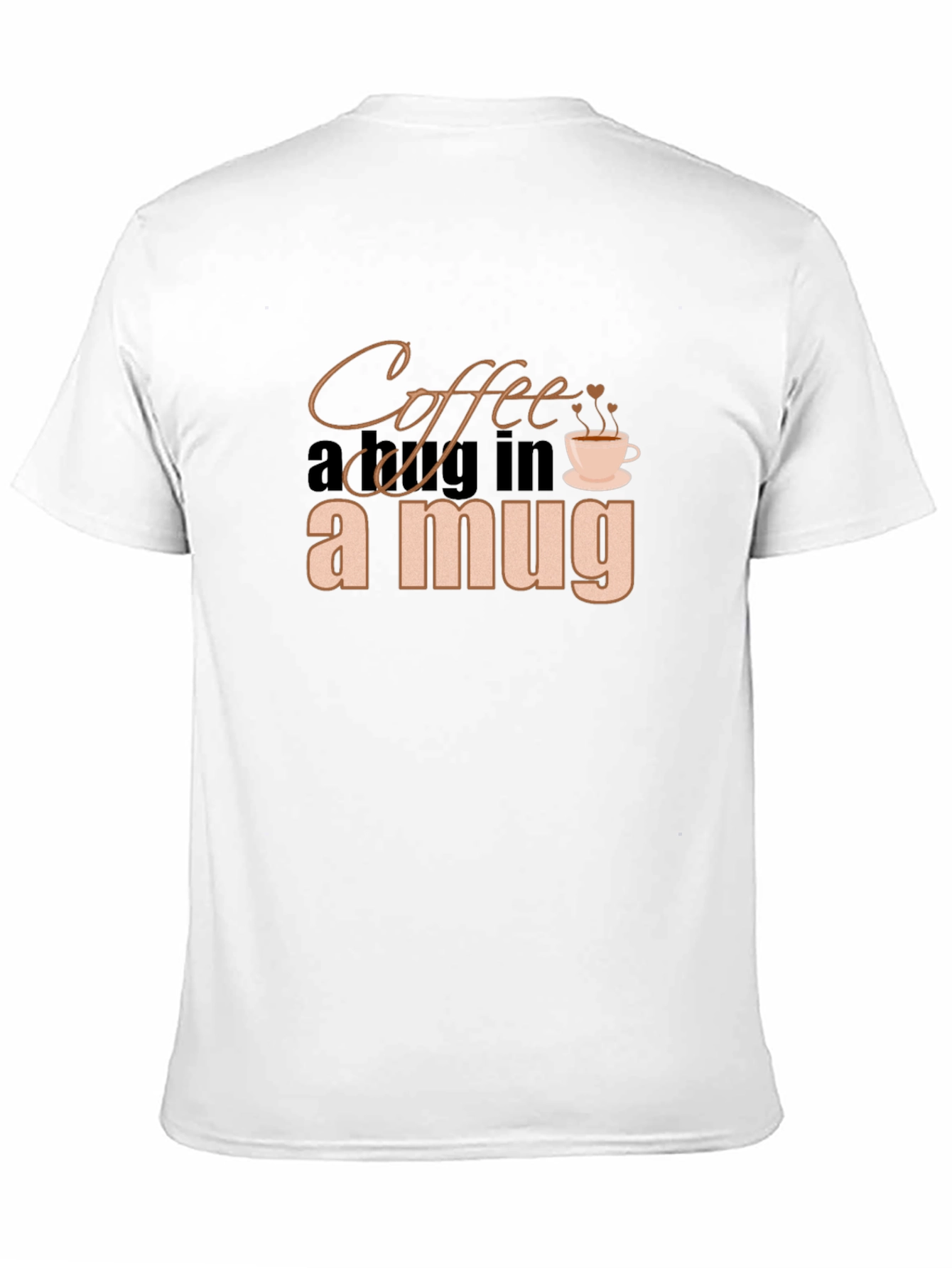 Coffee in a Mug Graphic Black T-Shirt
