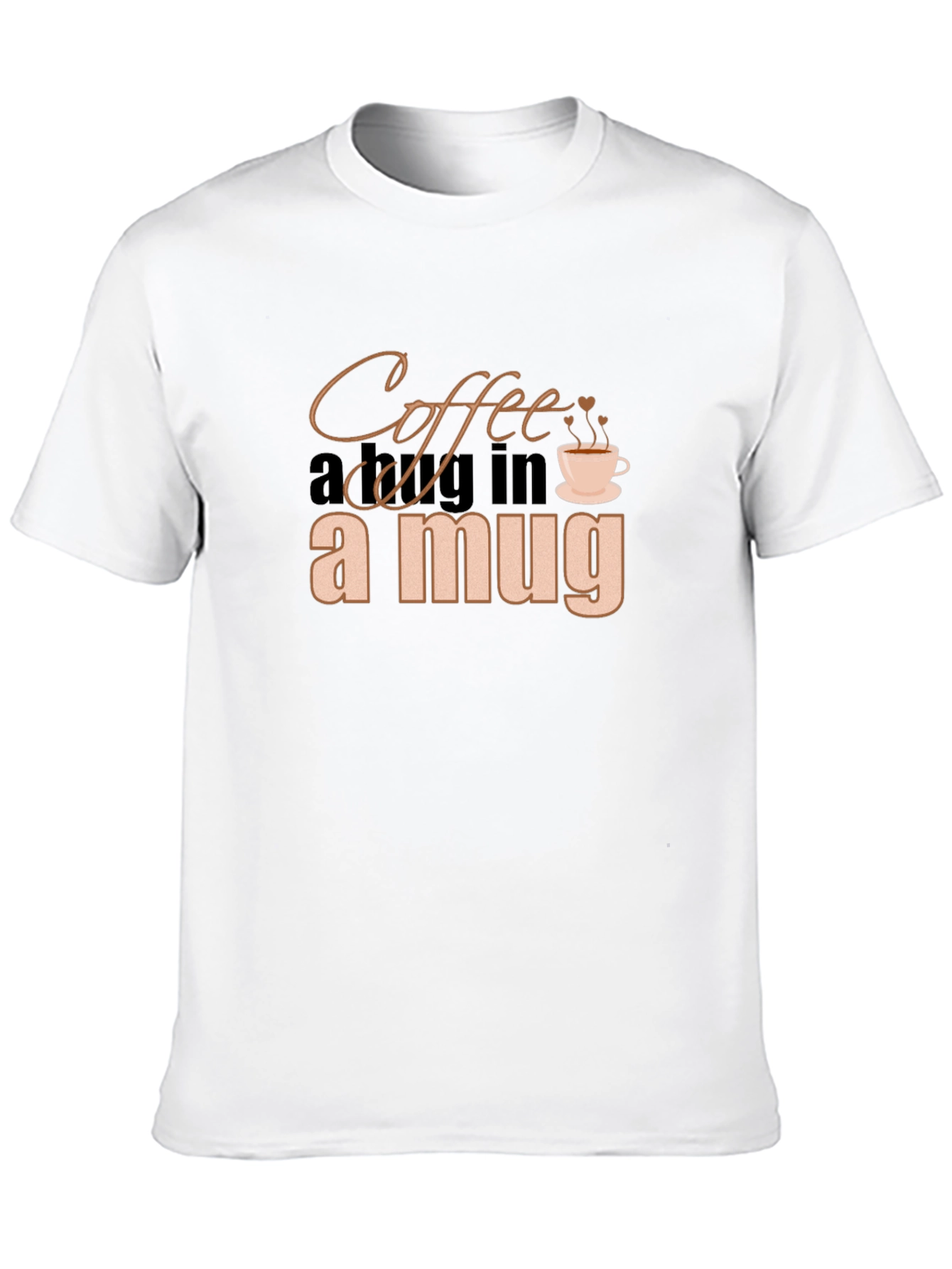Coffee in a Mug Graphic Black T-Shirt