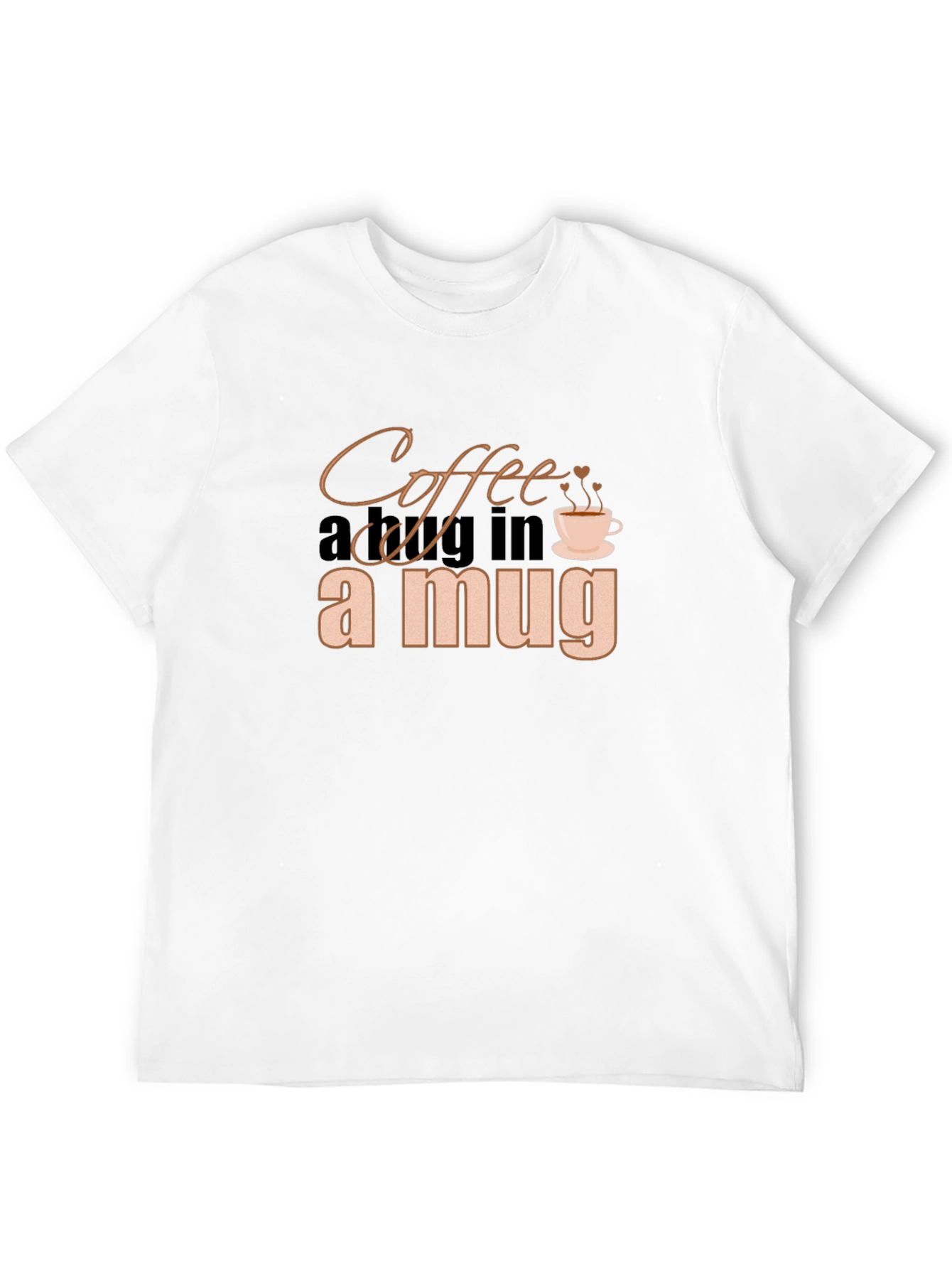 Coffee in a Mug Graphic Black T-Shirt