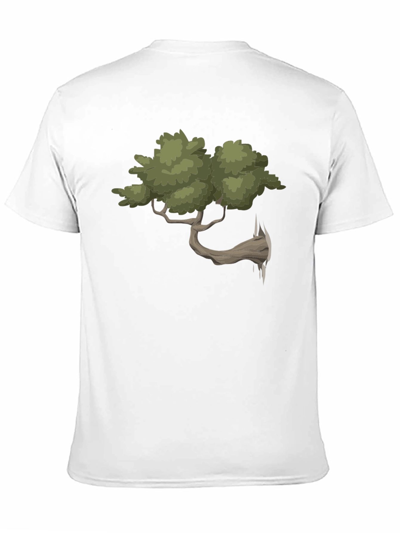 Unique Bonsai Tree Graphic Tee - Black