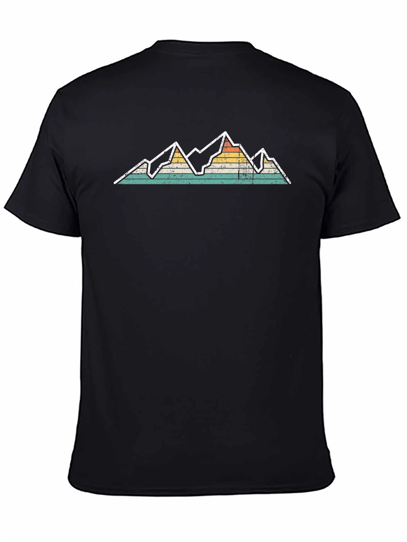 Retro Mountain Graphic Tee - Black