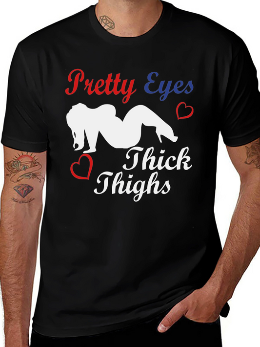 Pretty Eyes Thick Thighs Graphic Tee