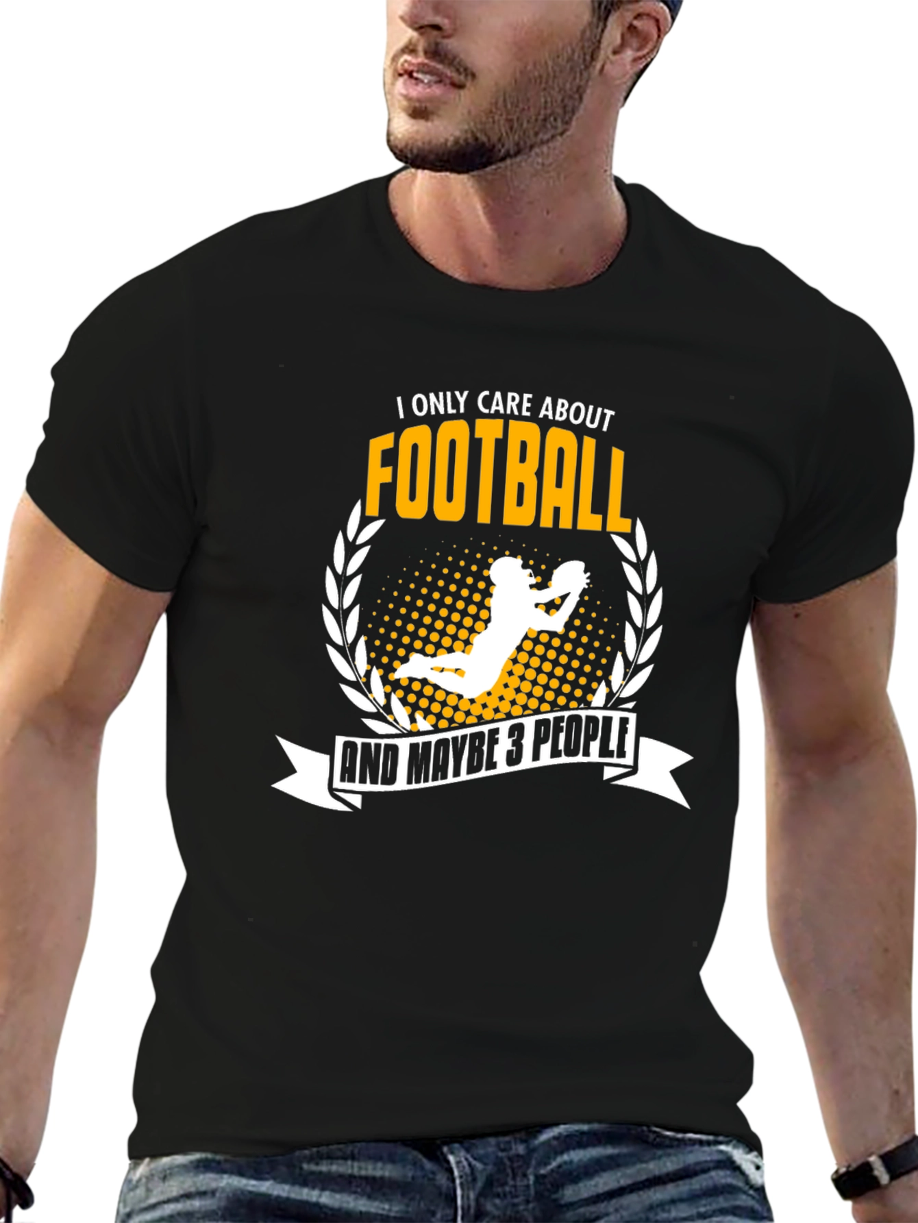 Football Fan T-Shirt - I Only Care About Football