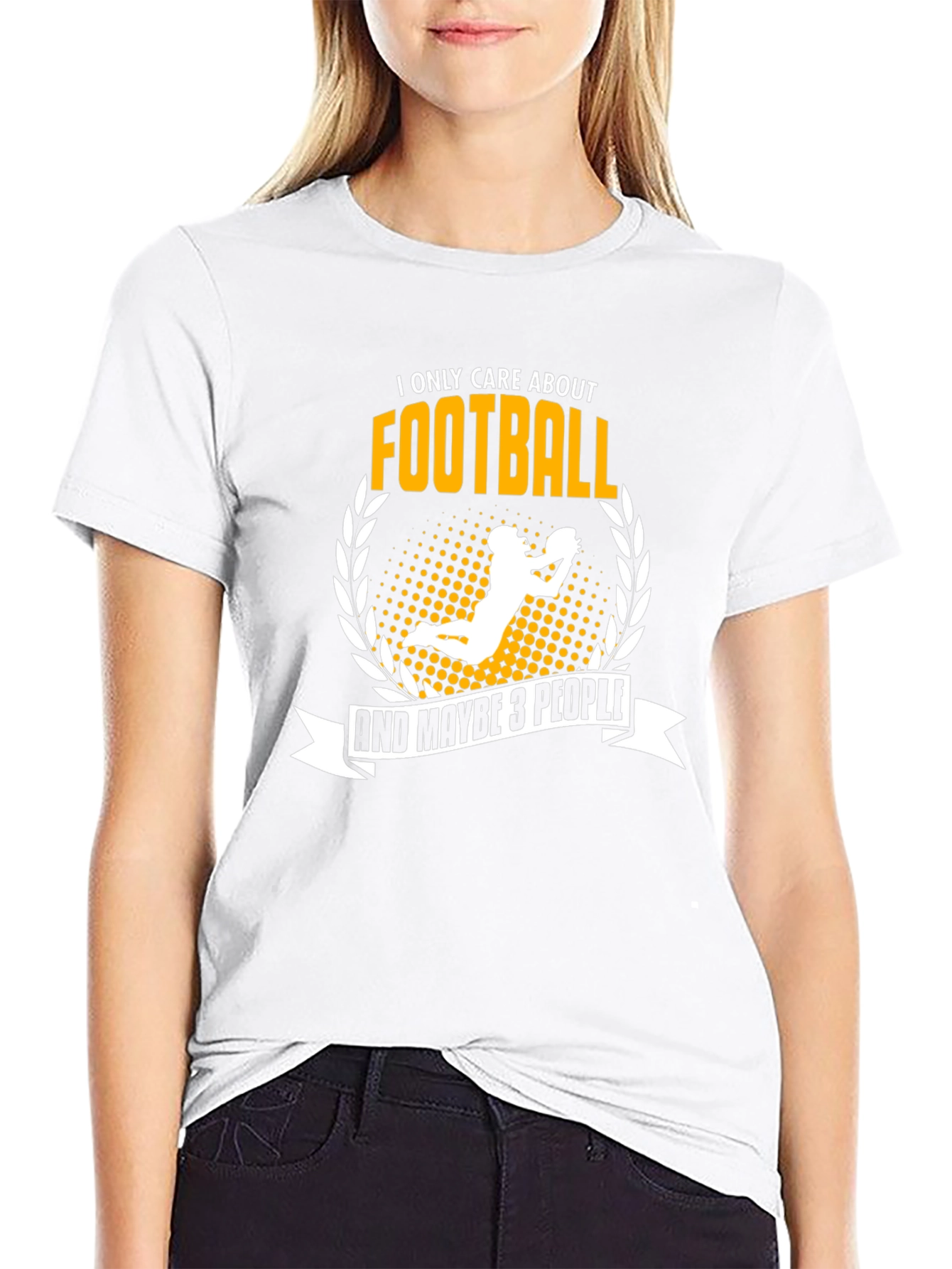 Football Fan T-Shirt - I Only Care About Football