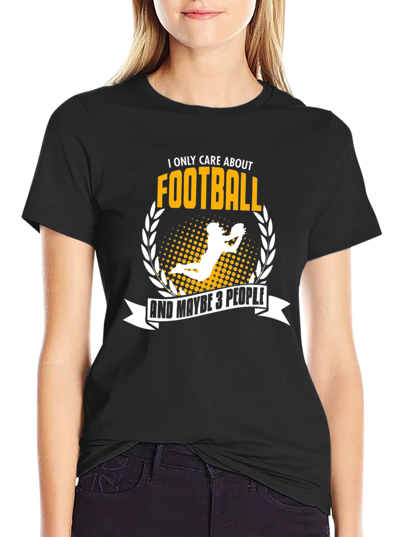 Football Fan T-Shirt - I Only Care About Football