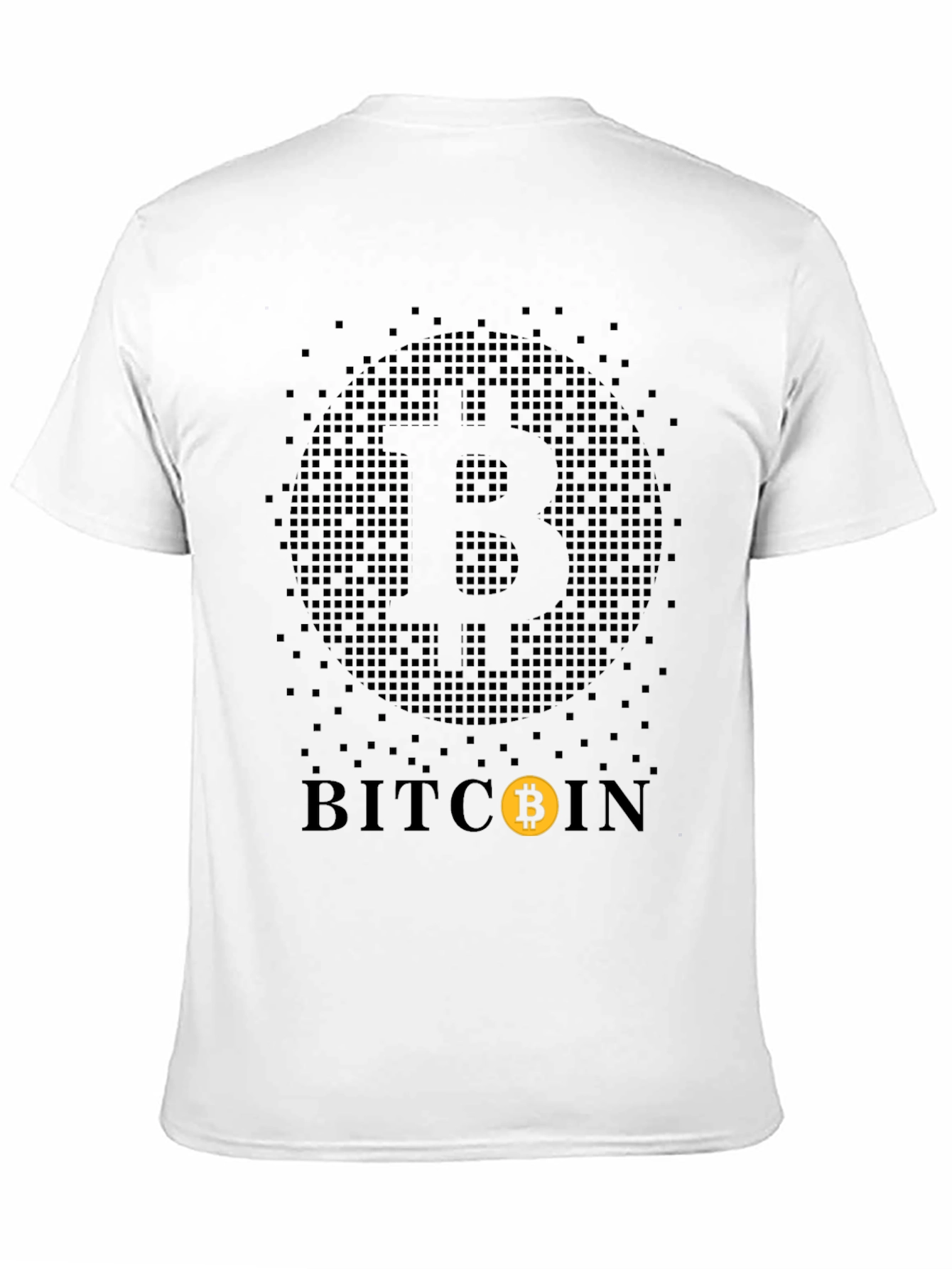Bitcoin Pixelated T-Shirt - Crypto Currency Tee