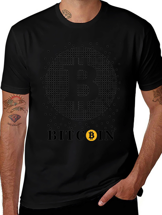 Bitcoin Pixelated T-Shirt - Crypto Currency Tee