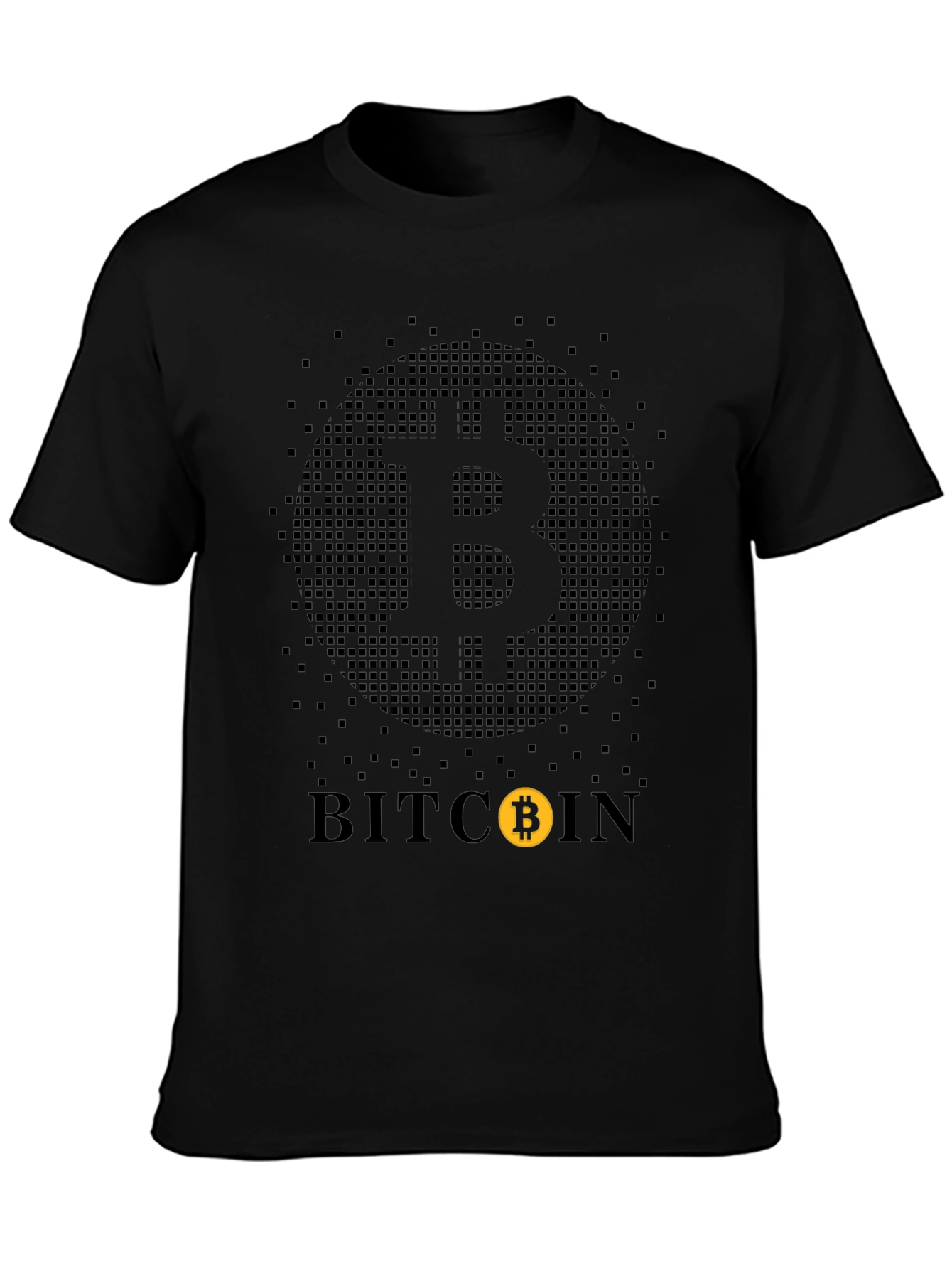 Bitcoin Pixelated T-Shirt - Crypto Currency Tee