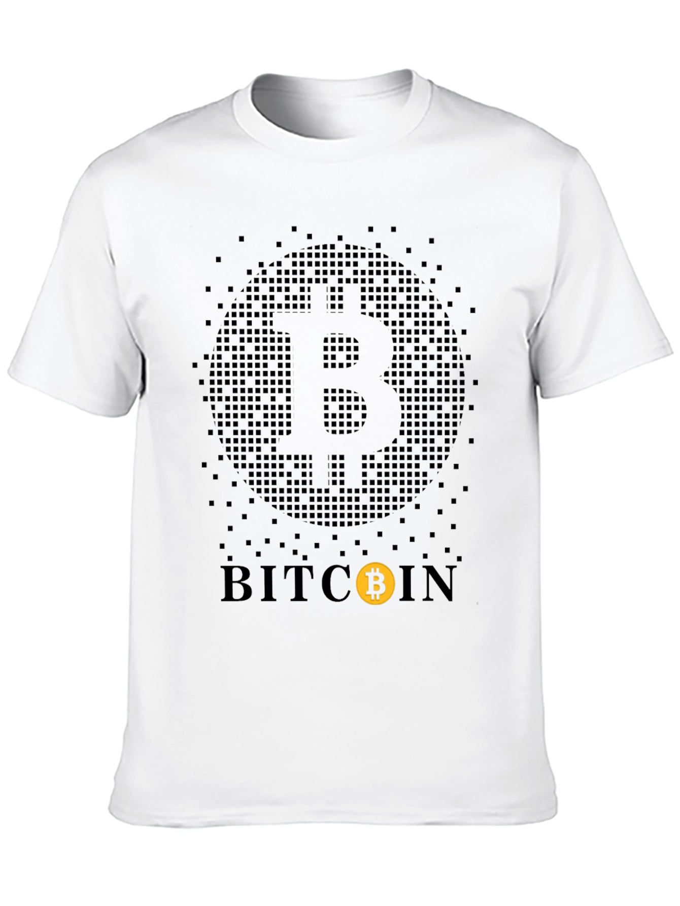 Bitcoin Pixelated T-Shirt - Crypto Currency Tee