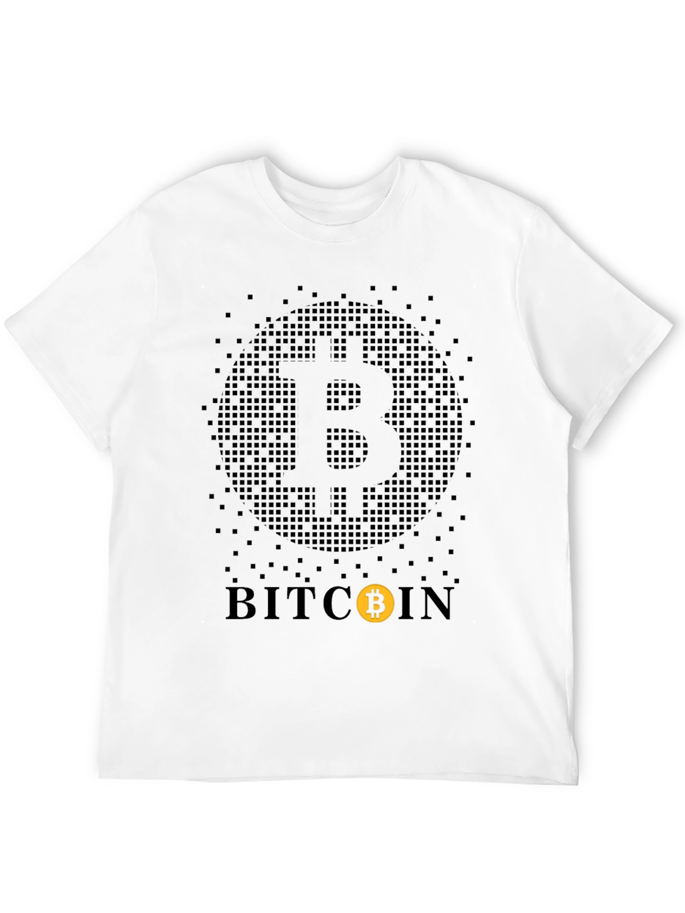 Bitcoin Pixelated T-Shirt - Crypto Currency Tee