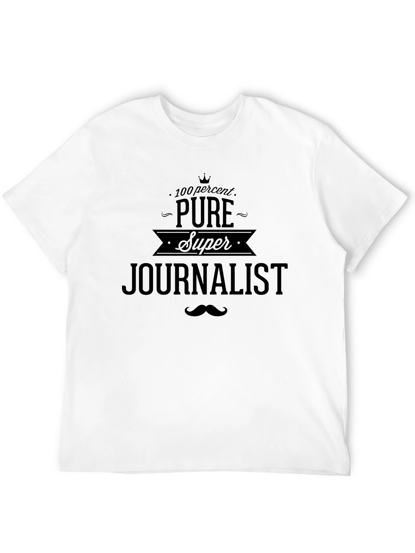 Pure Super Journalist Graphic Tee - Black
