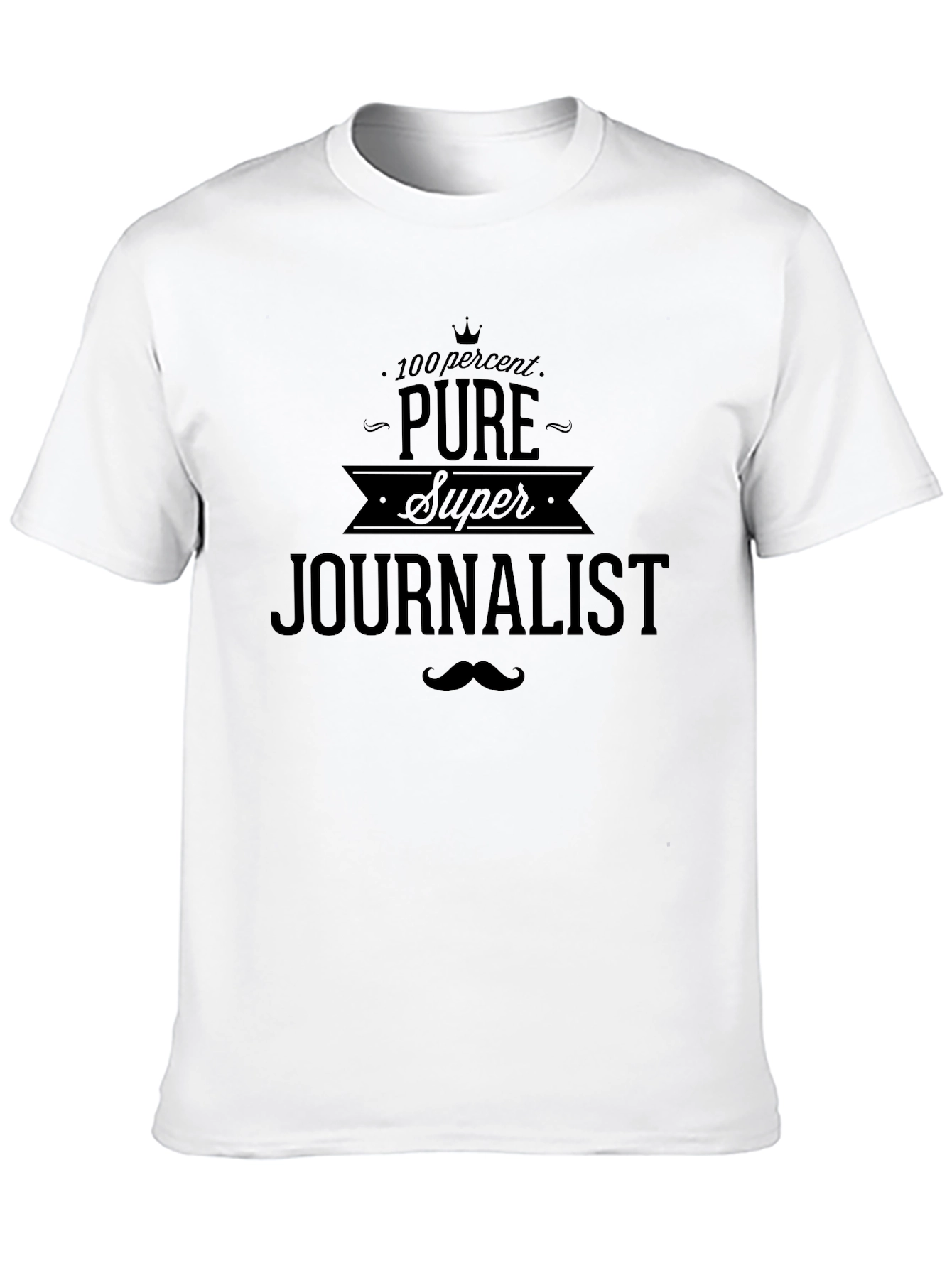 Pure Super Journalist Graphic Tee - Black