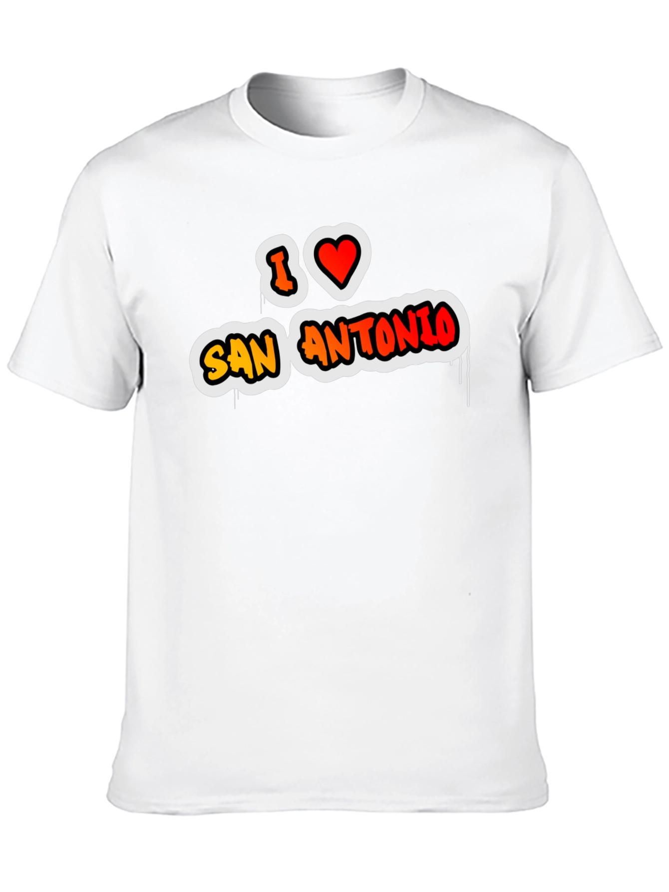 I Love San Antonio Black Graphic Tee