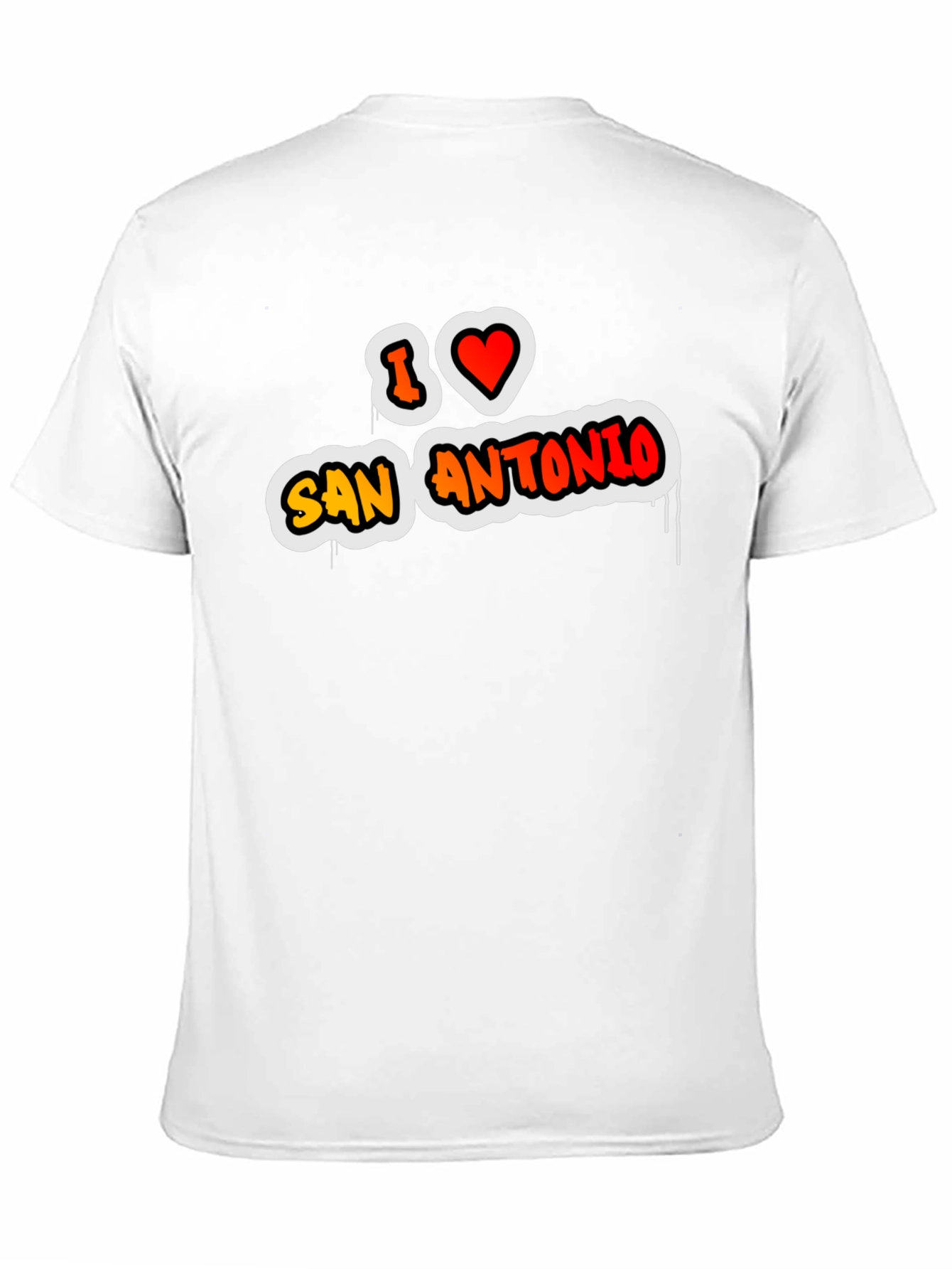 I Love San Antonio Black Graphic Tee