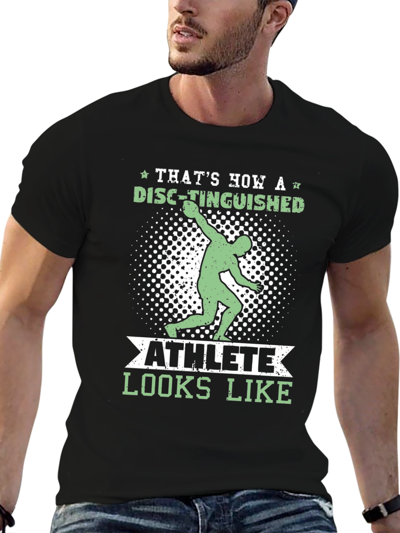 Disc-tinguished Athlete T-Shirt Funny Thrower Tee