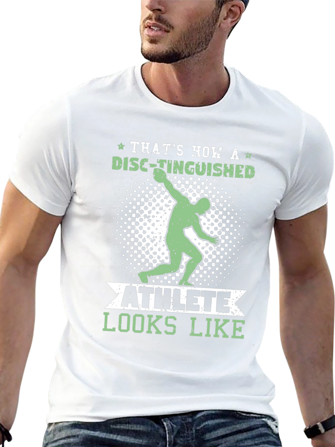 Disc-tinguished Athlete T-Shirt Funny Thrower Tee