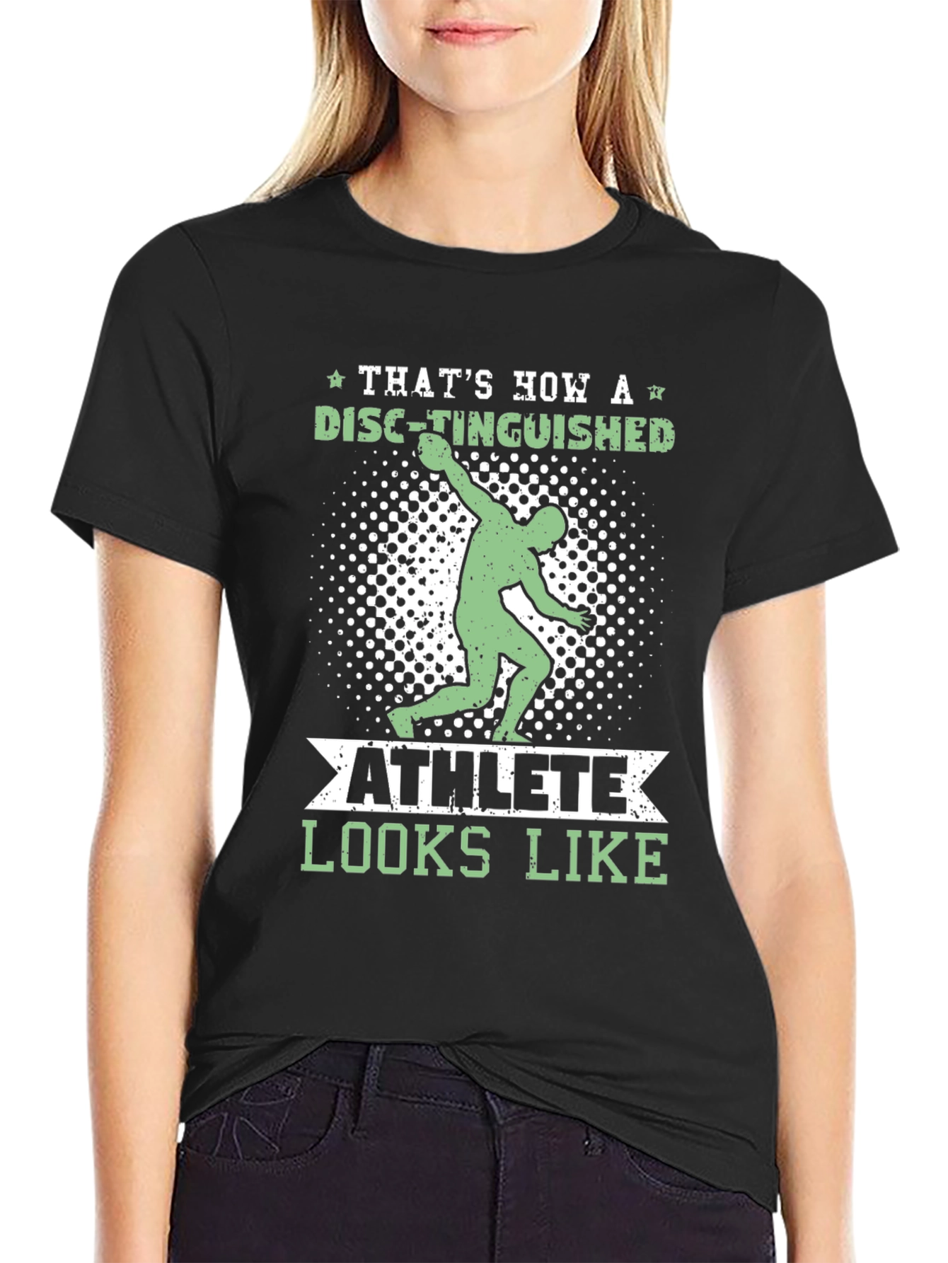 Disc-tinguished Athlete T-Shirt Funny Thrower Tee