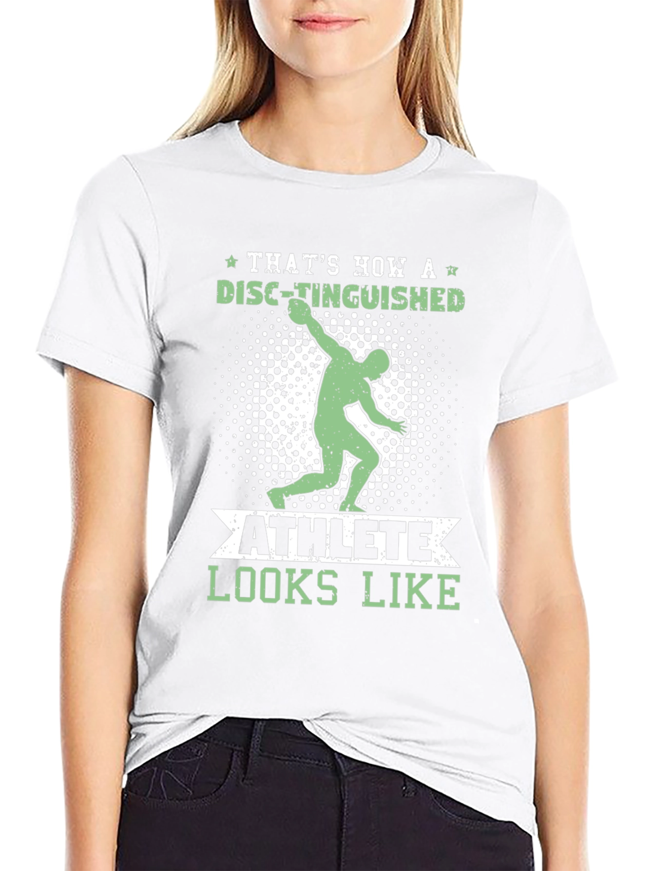 Disc-tinguished Athlete T-Shirt Funny Thrower Tee