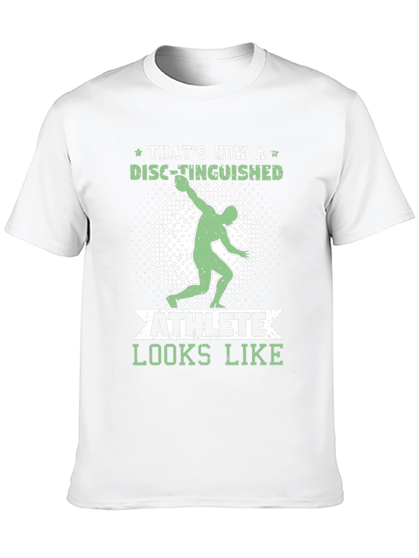 Disc-tinguished Athlete T-Shirt Funny Thrower Tee