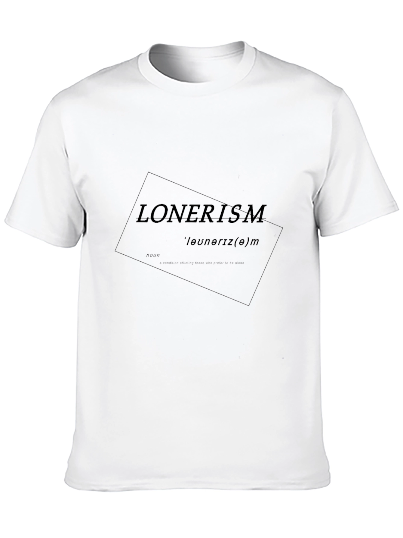 Lonerism Graphic Tee - Black Soft Cotton