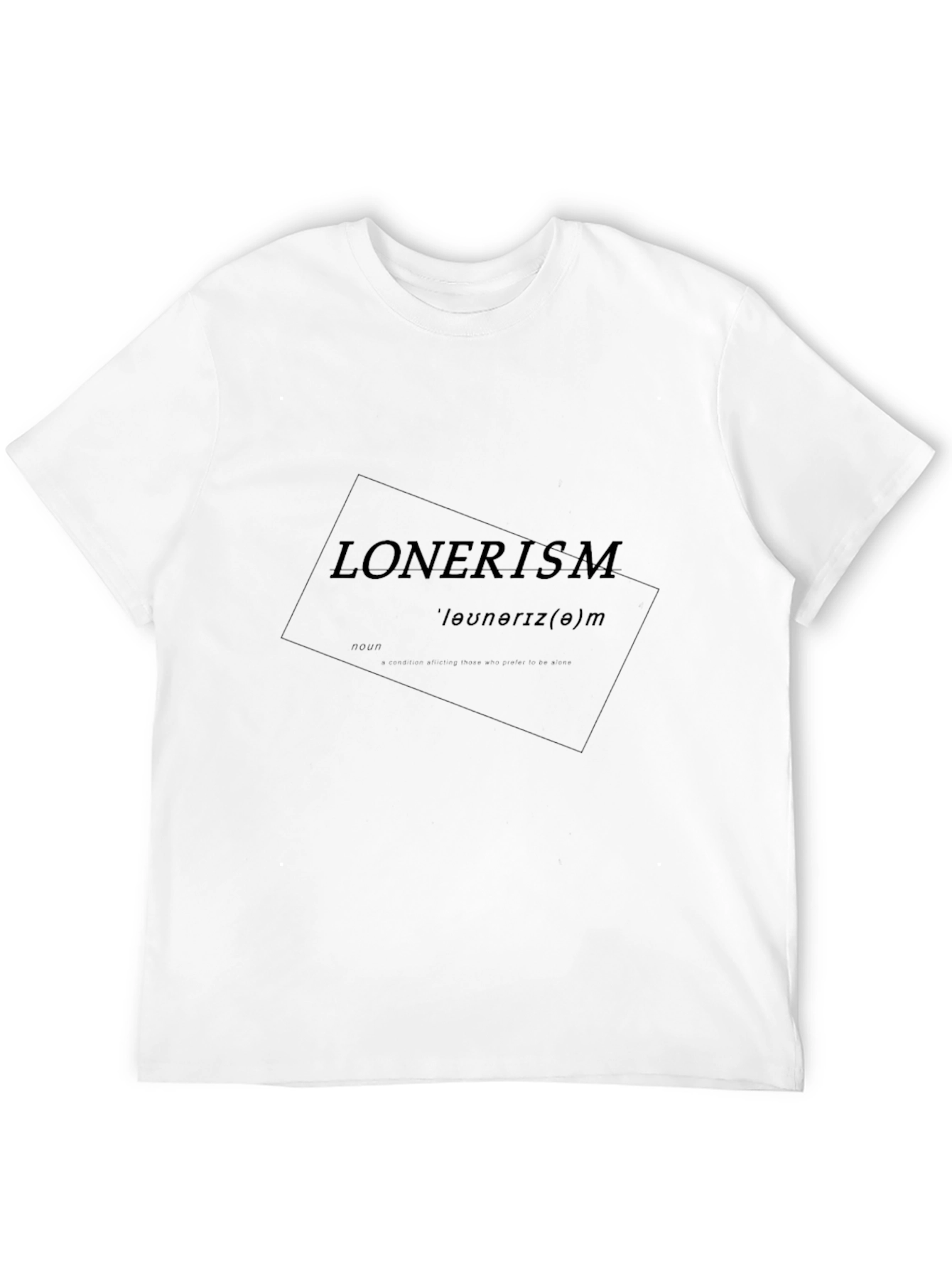 Lonerism Graphic Tee - Black Soft Cotton