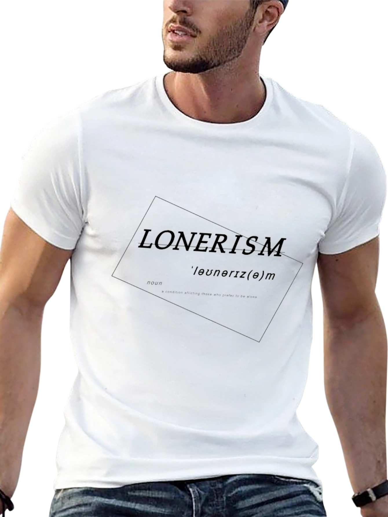 Lonerism Graphic Tee - Black Soft Cotton