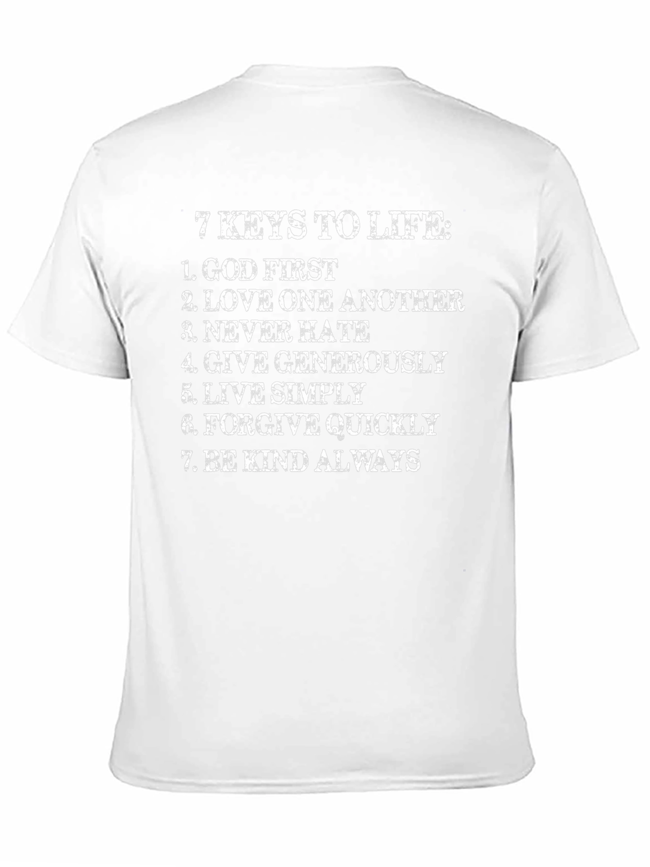 7 Keys to Life Graphic Tee - Black