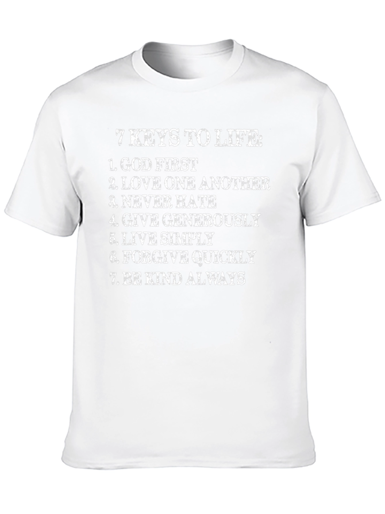 7 Keys to Life Graphic Tee - Black