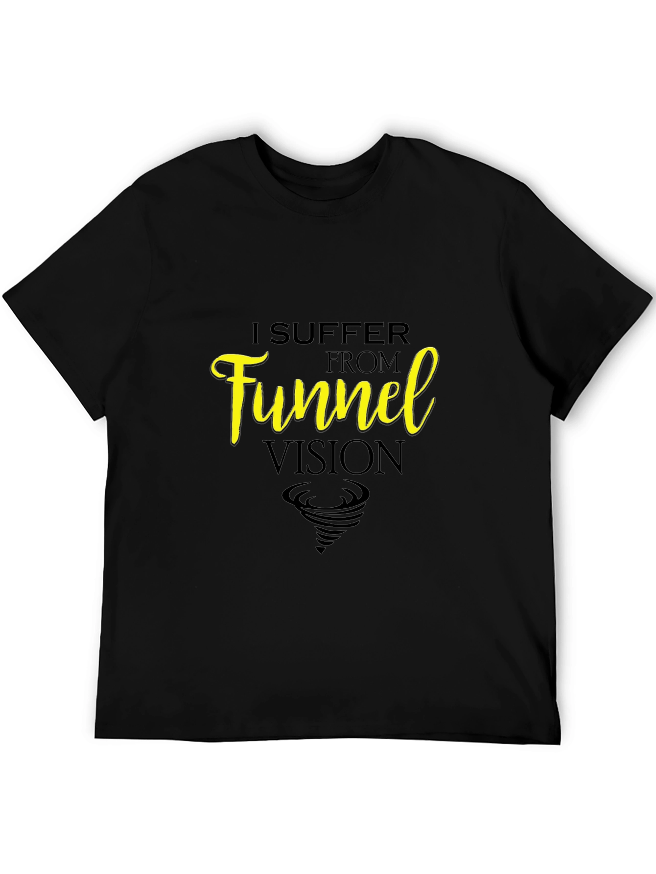 Funnel Vision Graphic T-Shirt - Black