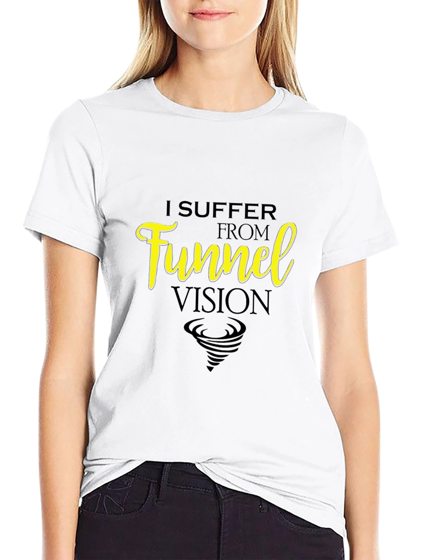 Funnel Vision Graphic T-Shirt - Black