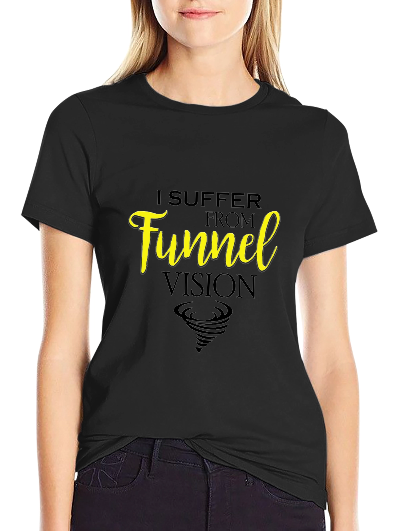 Funnel Vision Graphic T-Shirt - Black