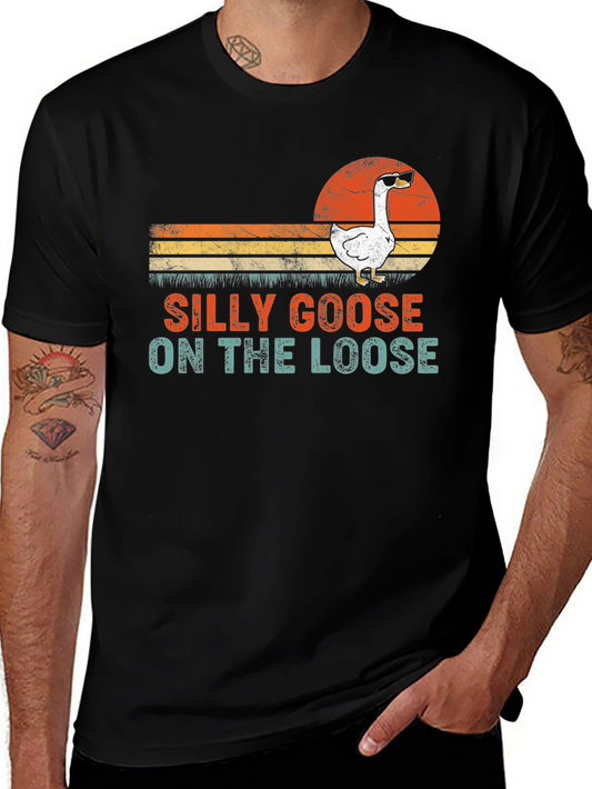 Silly Goose On The Loose T-Shirt - Funny Graphic Tee