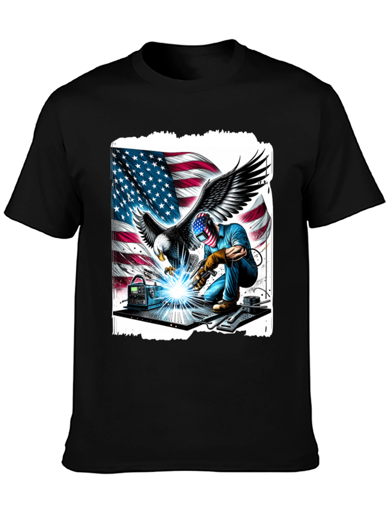 American Welder Eagle Graphic T-Shirt