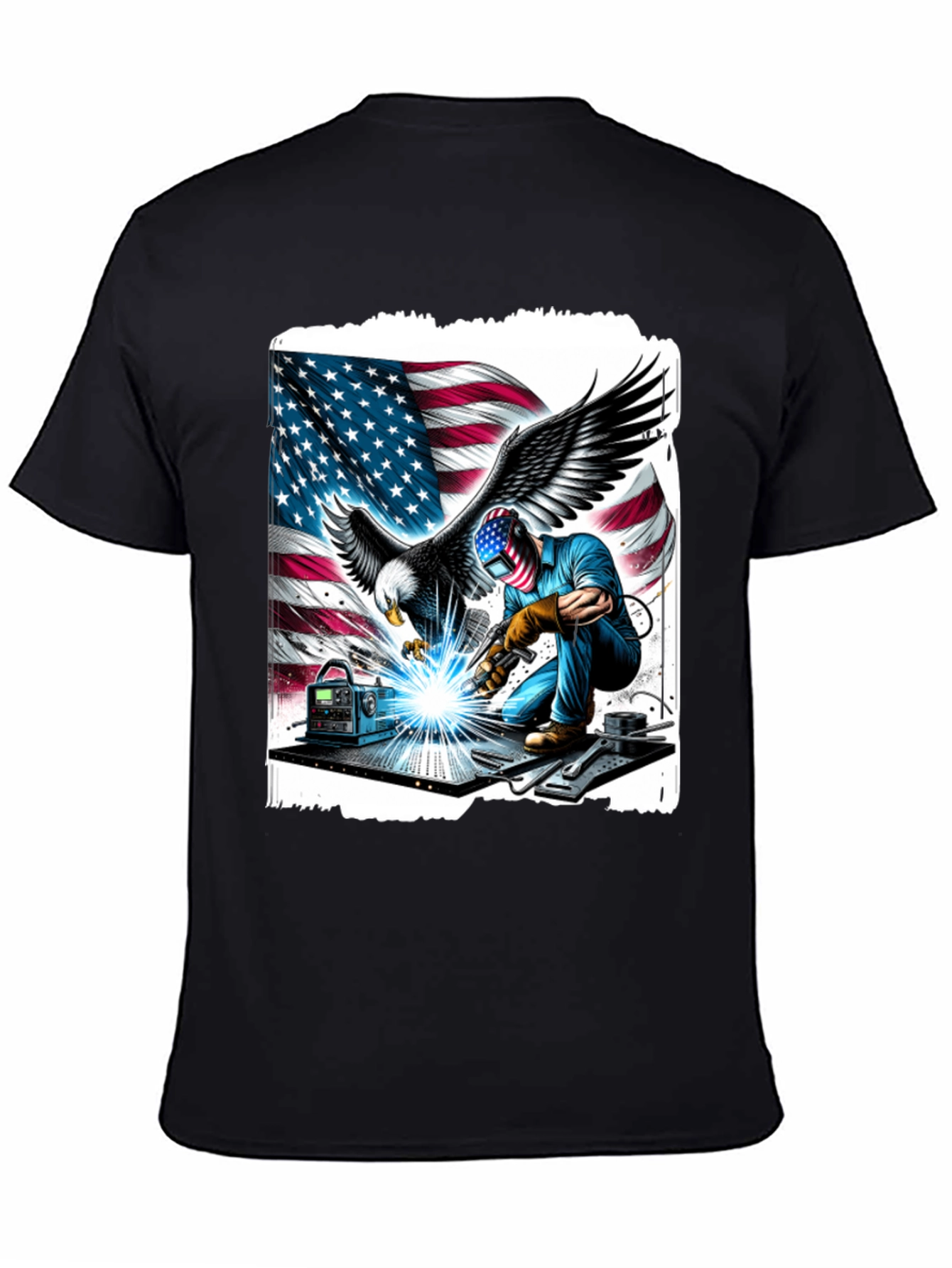 American Welder Eagle Graphic T-Shirt