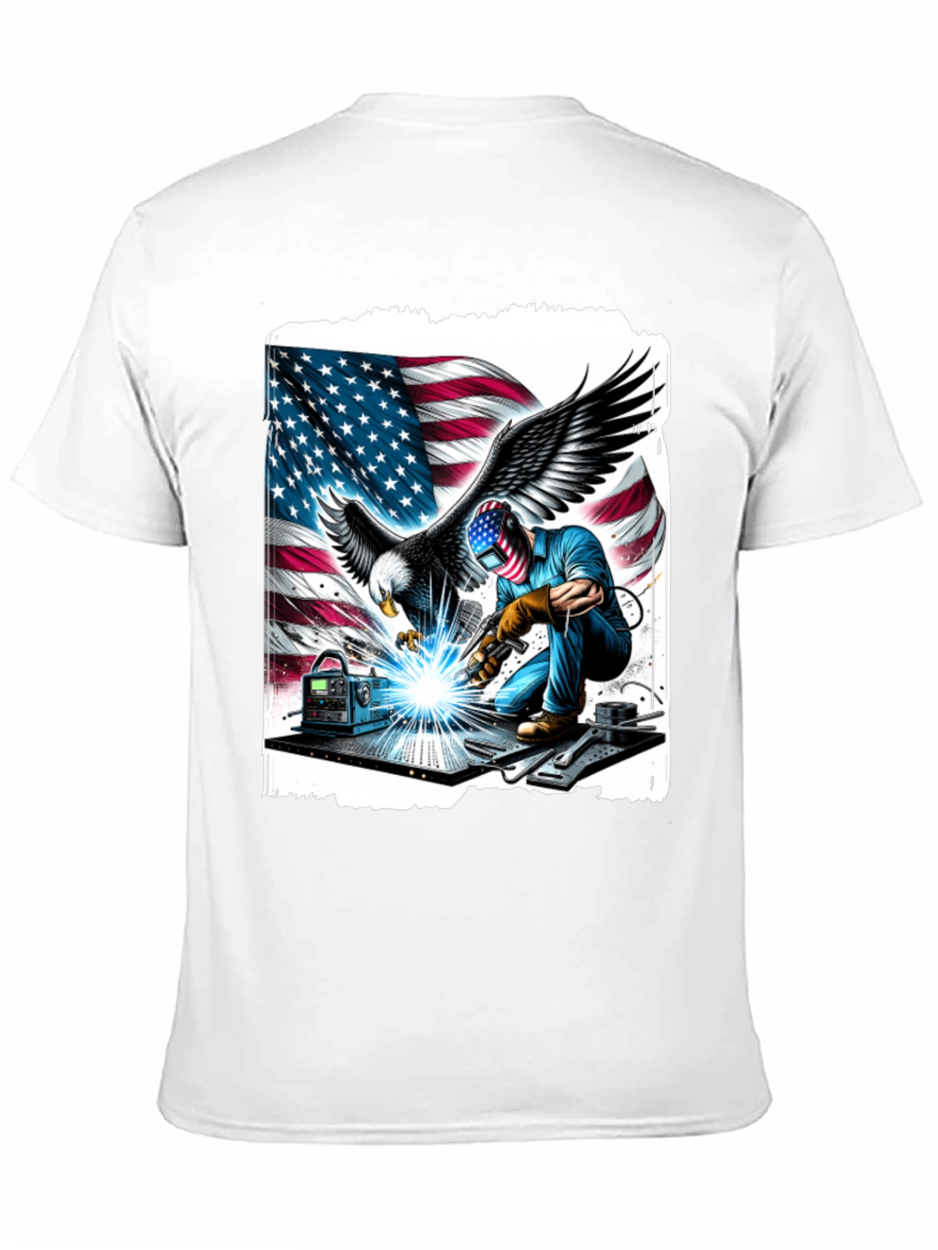 American Welder Eagle Graphic T-Shirt