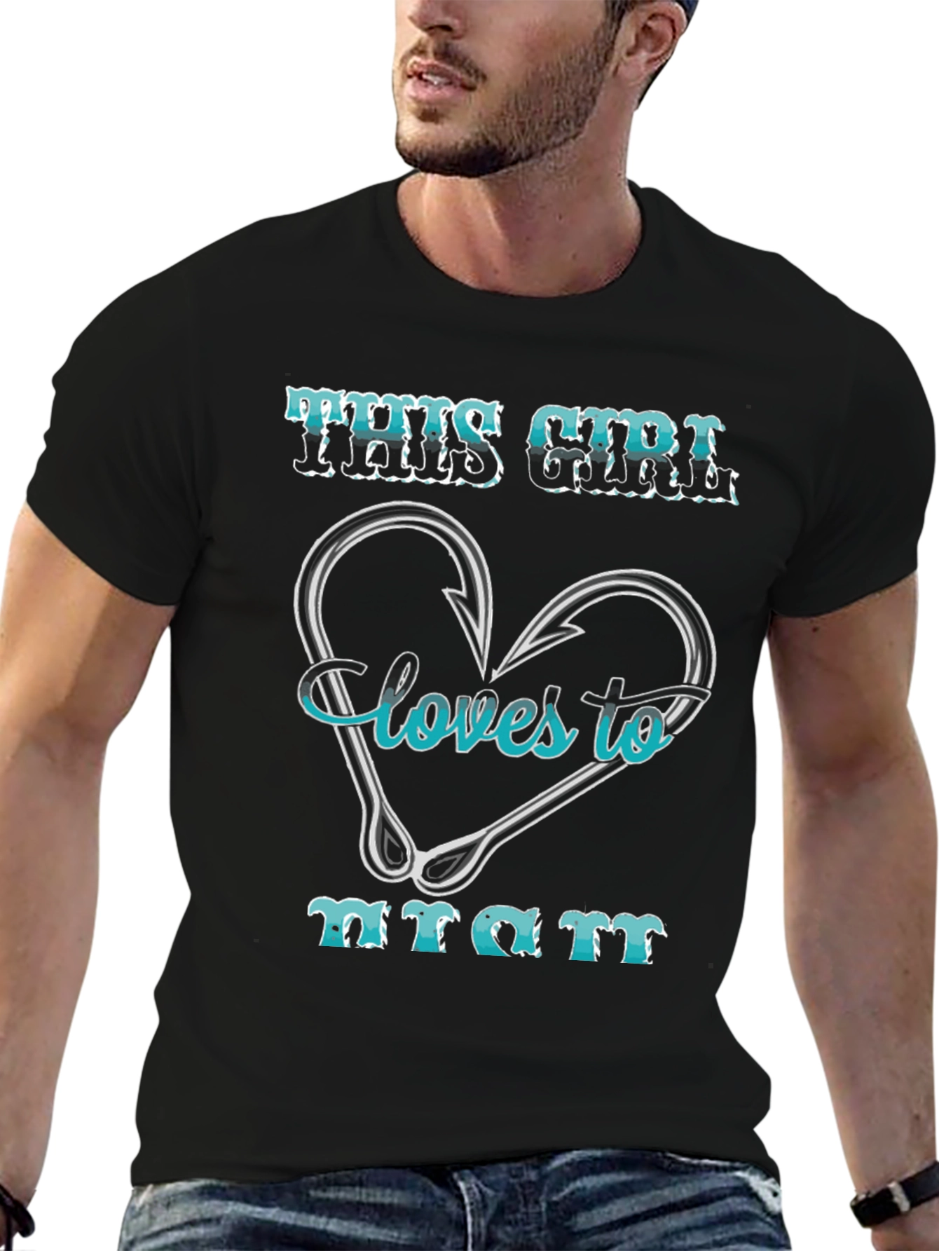 Fishing Girl T-Shirt: Loves to Hunt