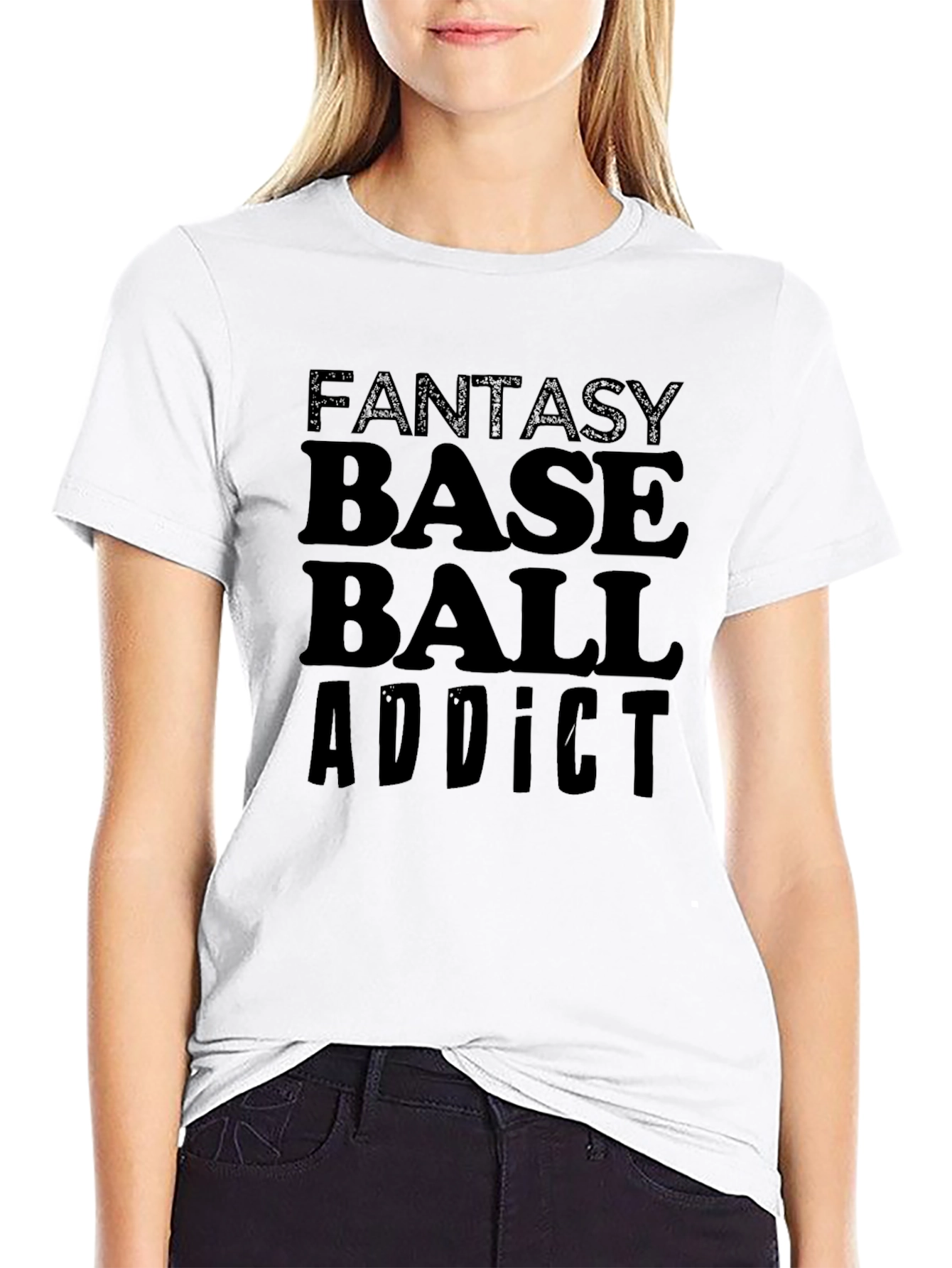 Fantasy Baseball Addict Graphic T-Shirt