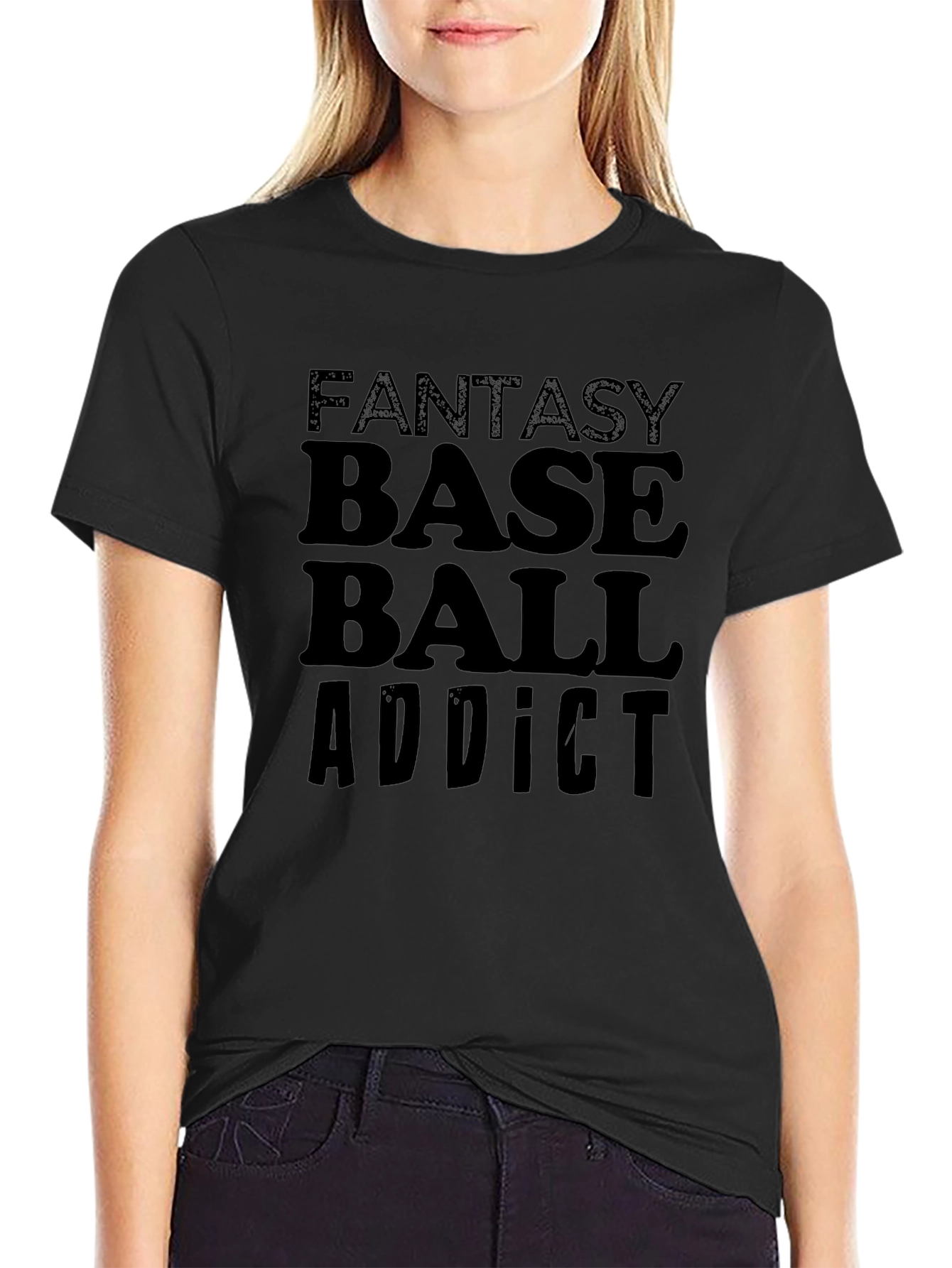 Fantasy Baseball Addict Graphic T-Shirt