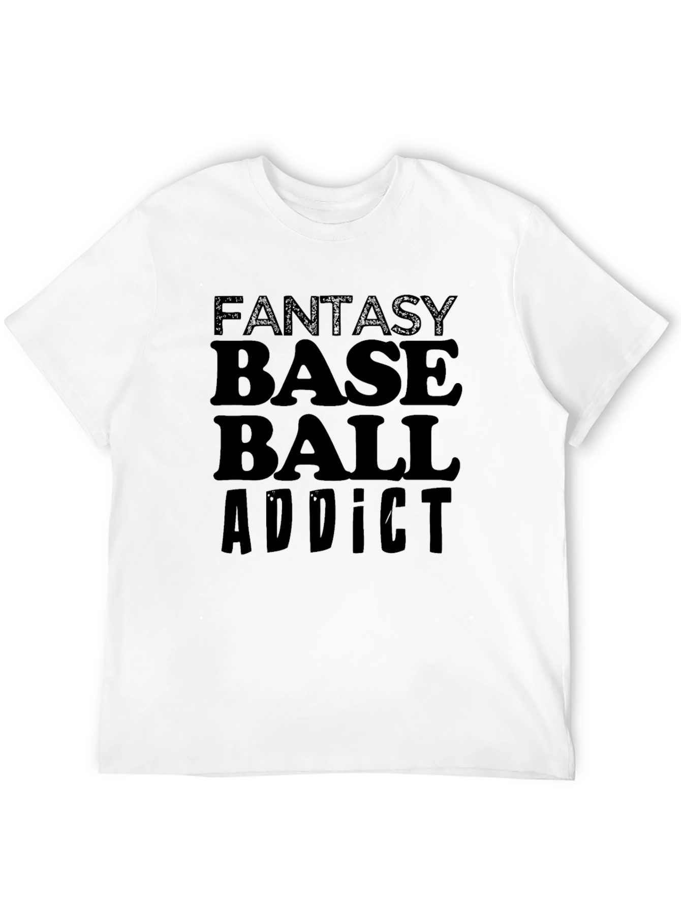 Fantasy Baseball Addict Graphic T-Shirt