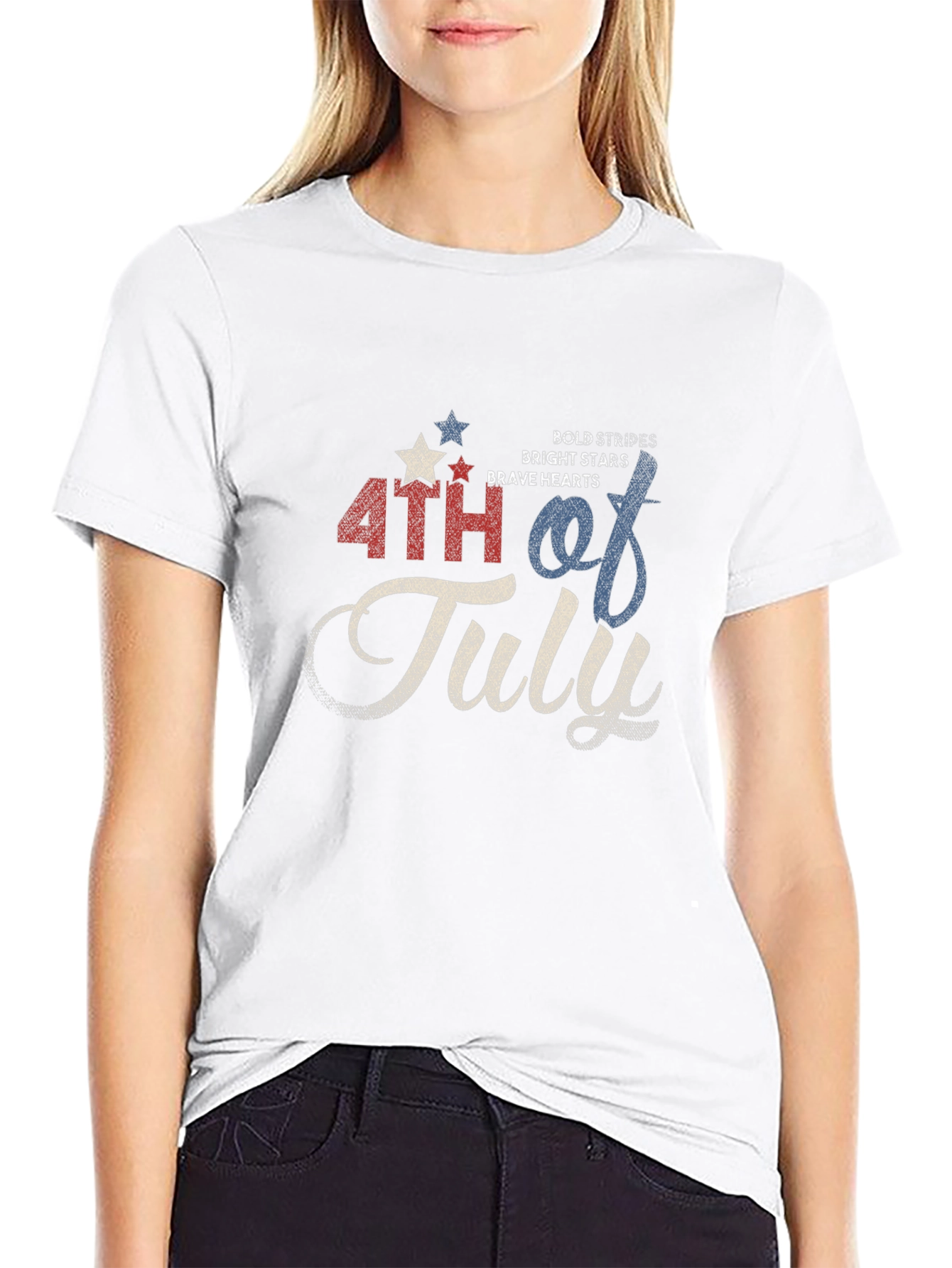 4th of July Graphic T-Shirt - Patriotic Design