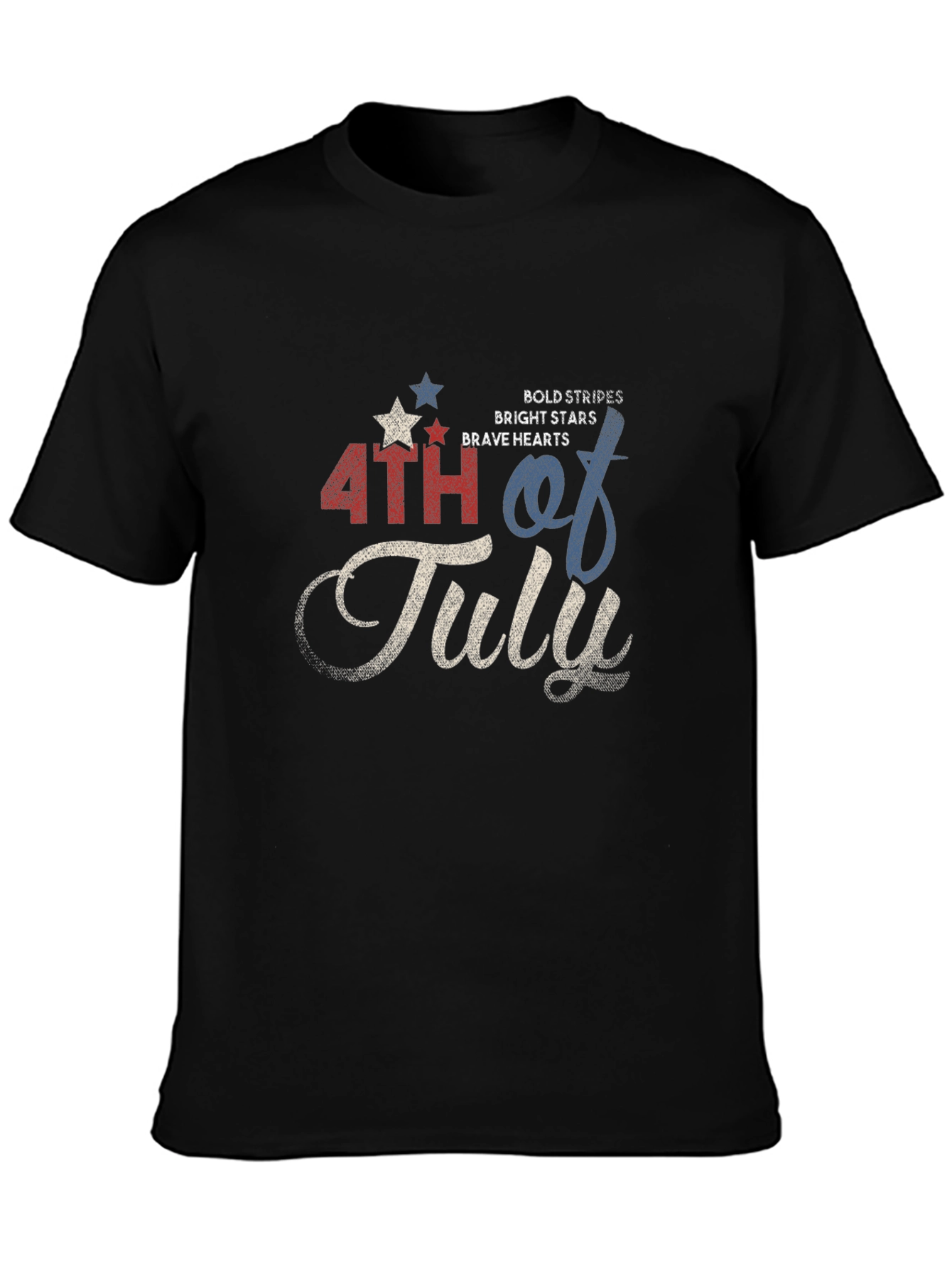 4th of July Graphic T-Shirt - Patriotic Design