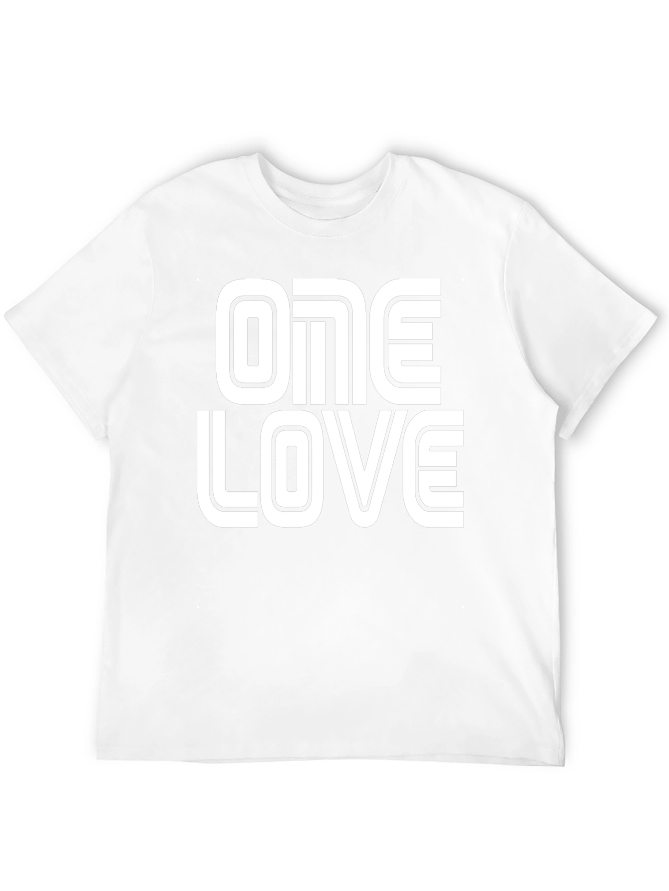 One Love Graphic Tee - Black Cotton Blend
