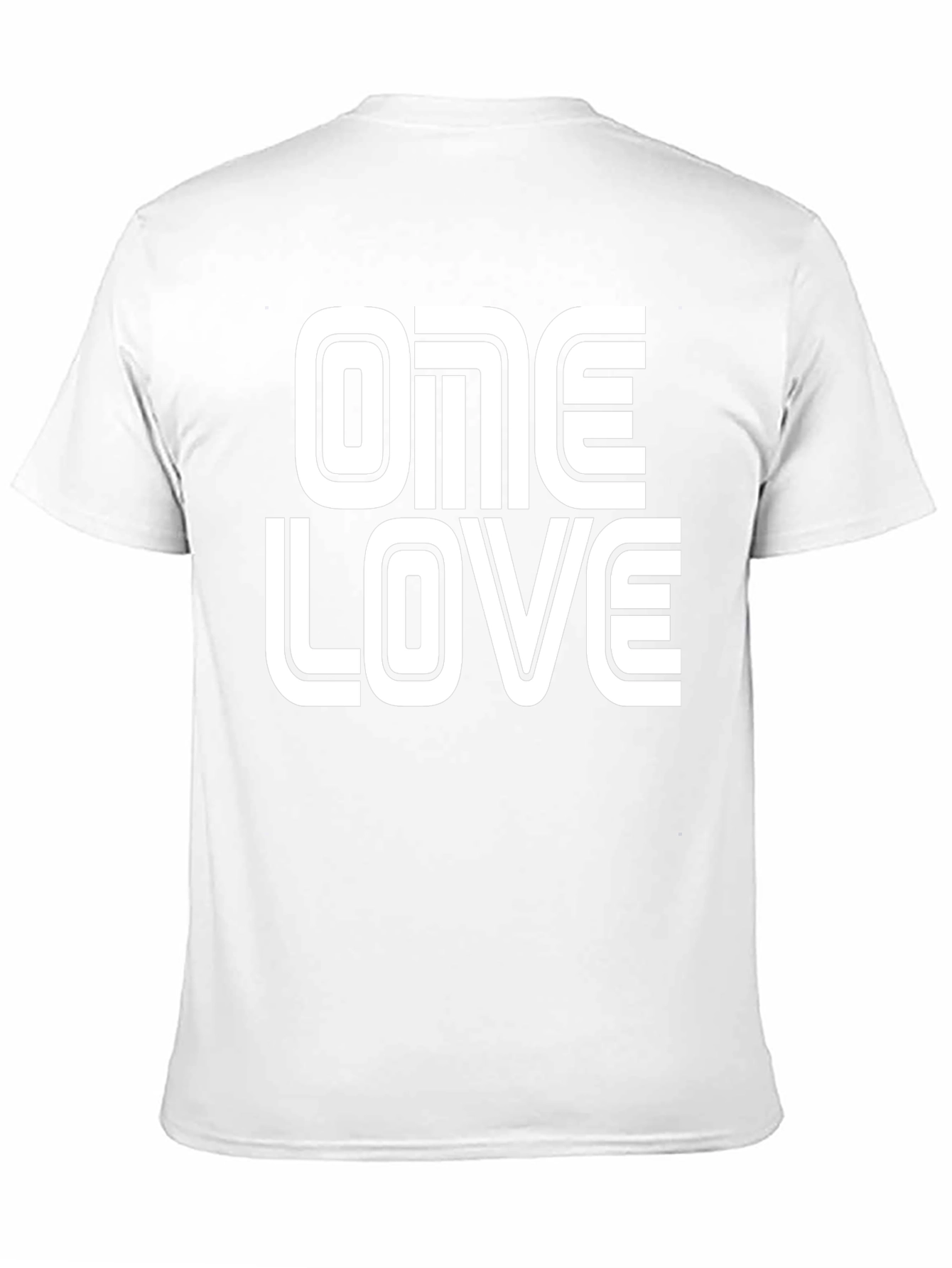 One Love Graphic Tee - Black Cotton Blend