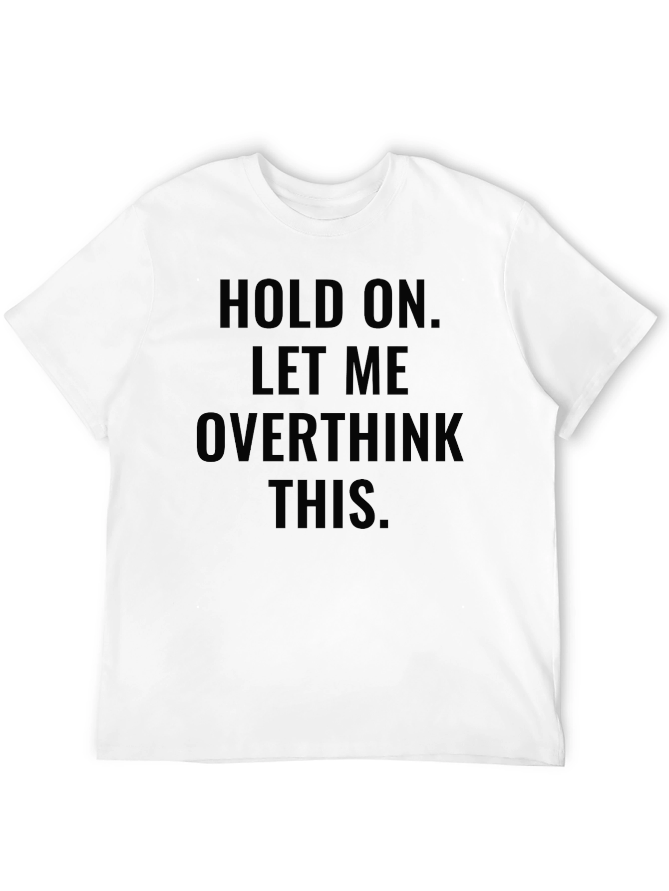 Overthink This Black Crew Neck Tee