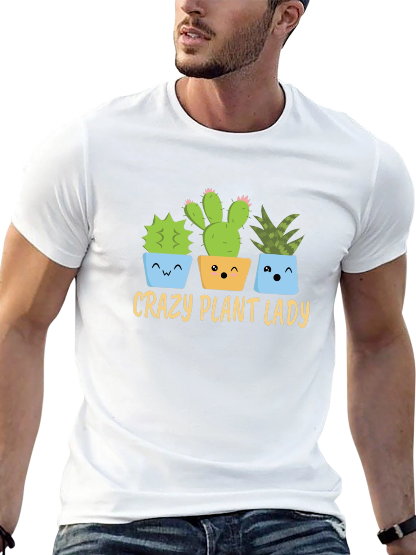 Crazy Plant Lady T-Shirt - Succulent Design