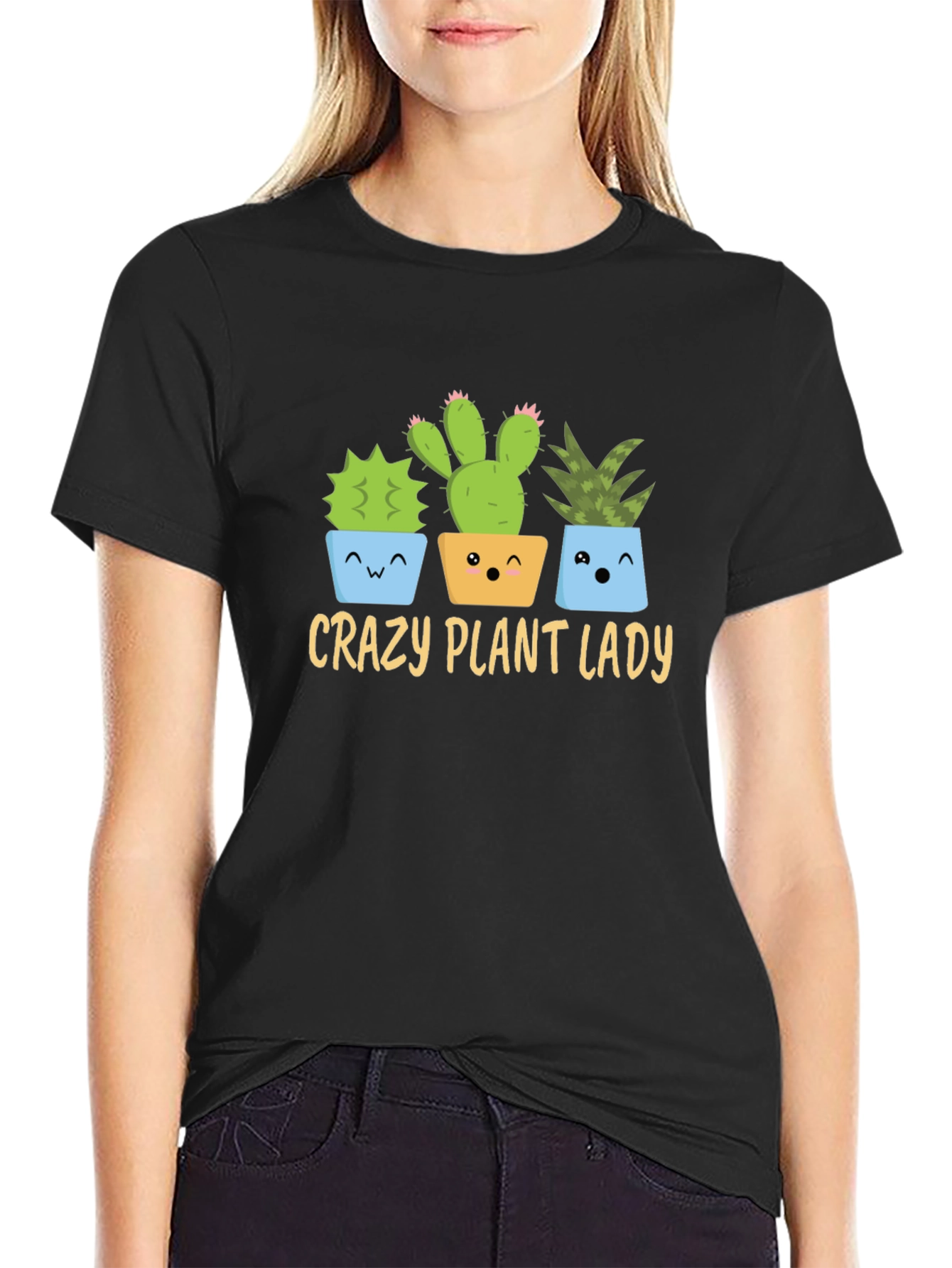 Crazy Plant Lady T-Shirt - Succulent Design