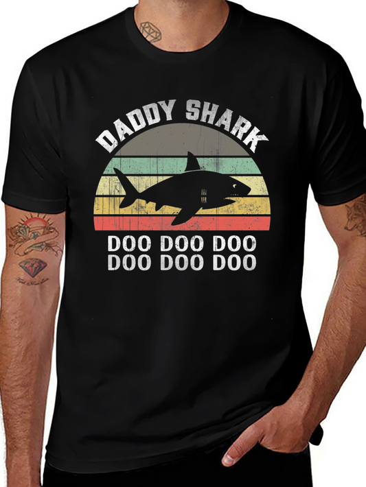 Daddy Shark T-Shirt - Doo Doo Doo - Fathers Day Tee